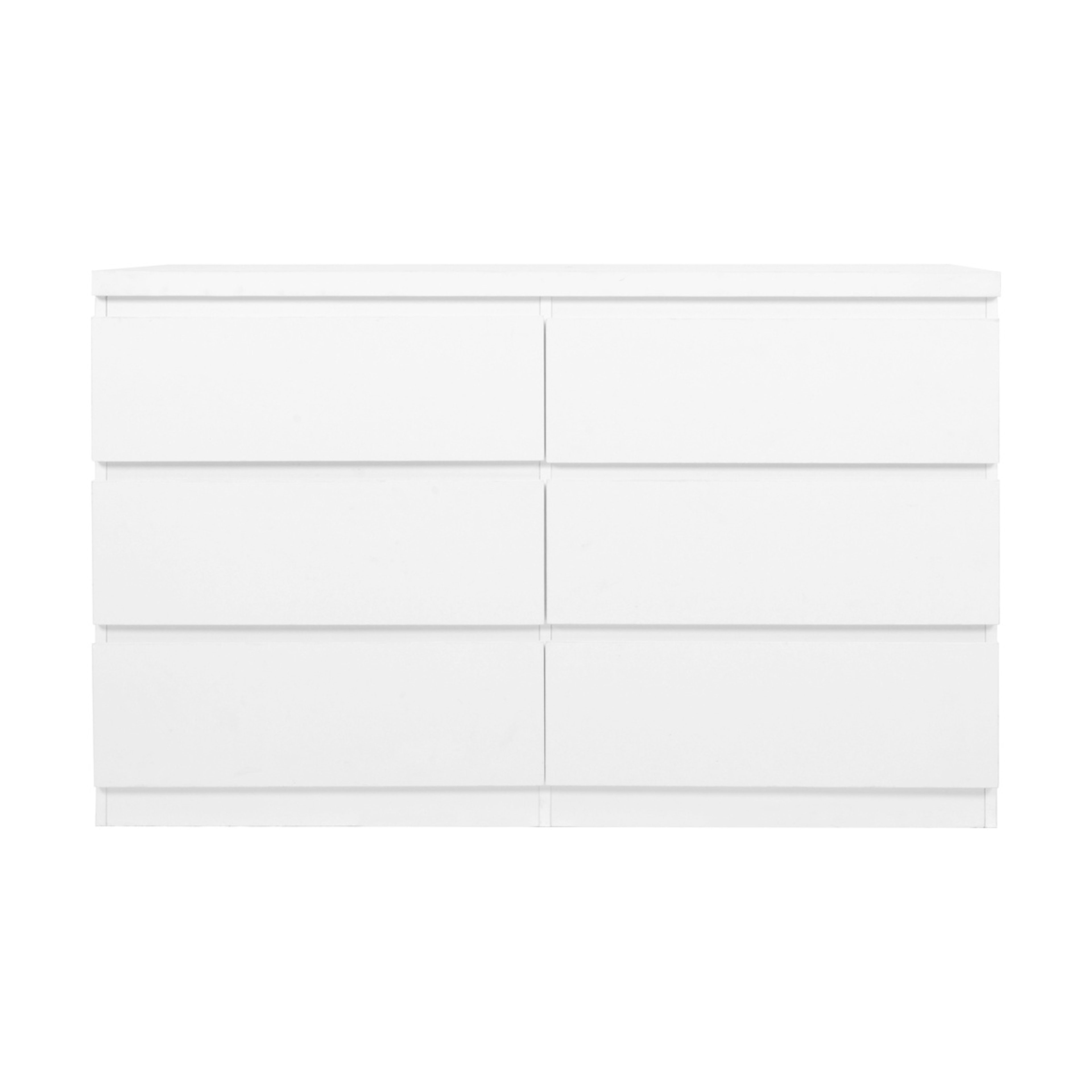 3 6 Drawer Dresser - White, 3 of 4