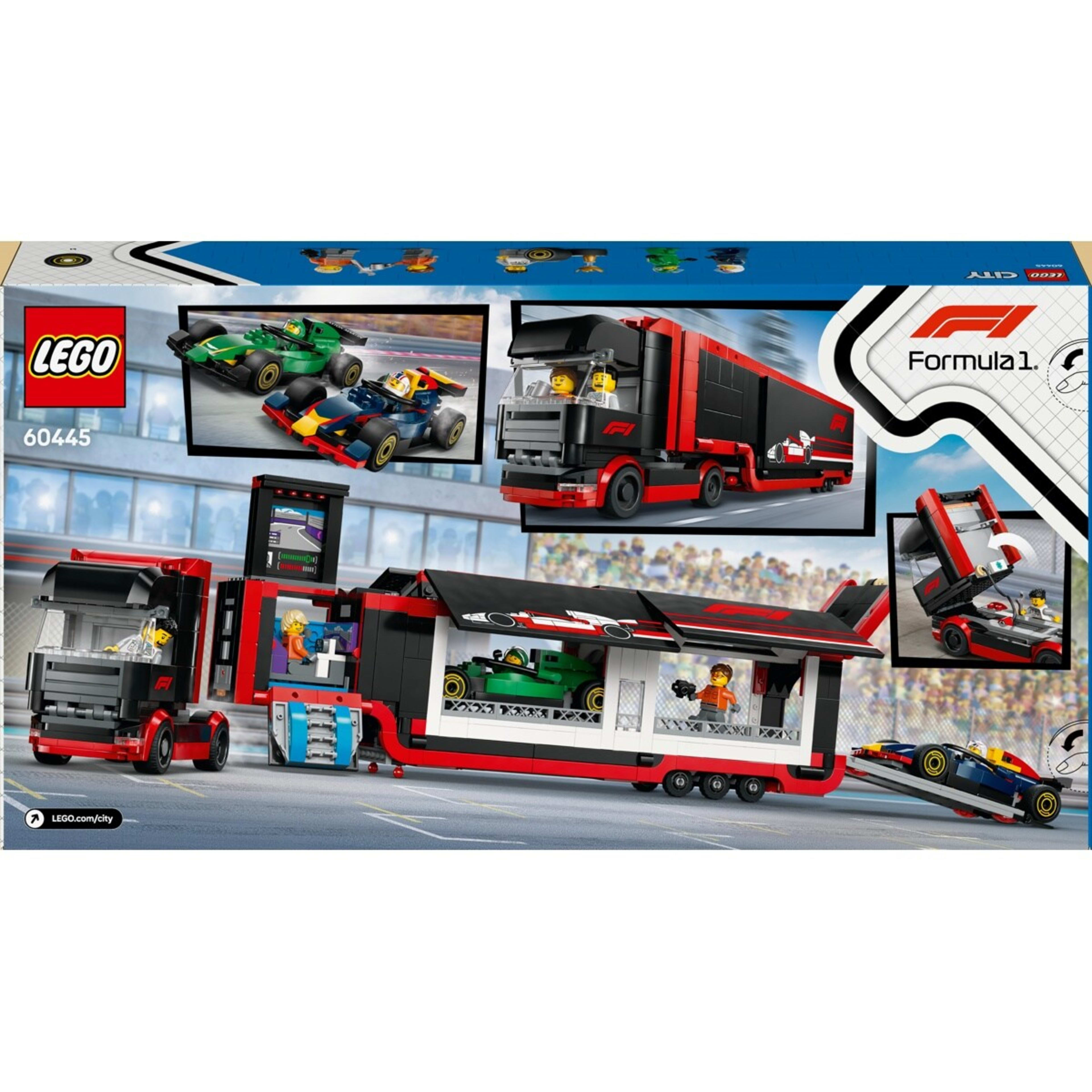 9 LEGO City F1 Truck with RB20 & AMR24 F1 Cars 60445, 9 of 9