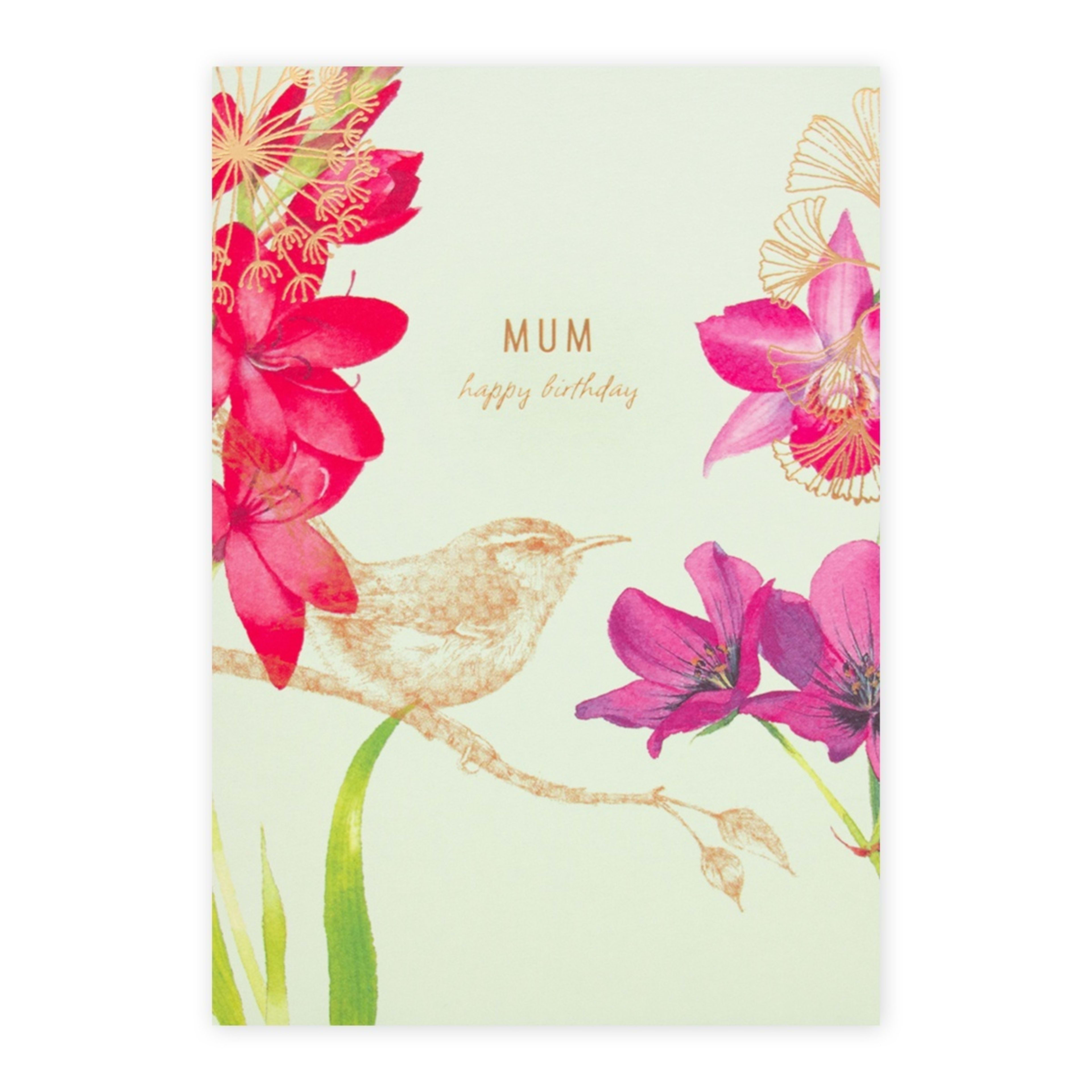 2 Connections from Hallmark Birthday Card for Mum - Bird and Flowers, 2 of 2