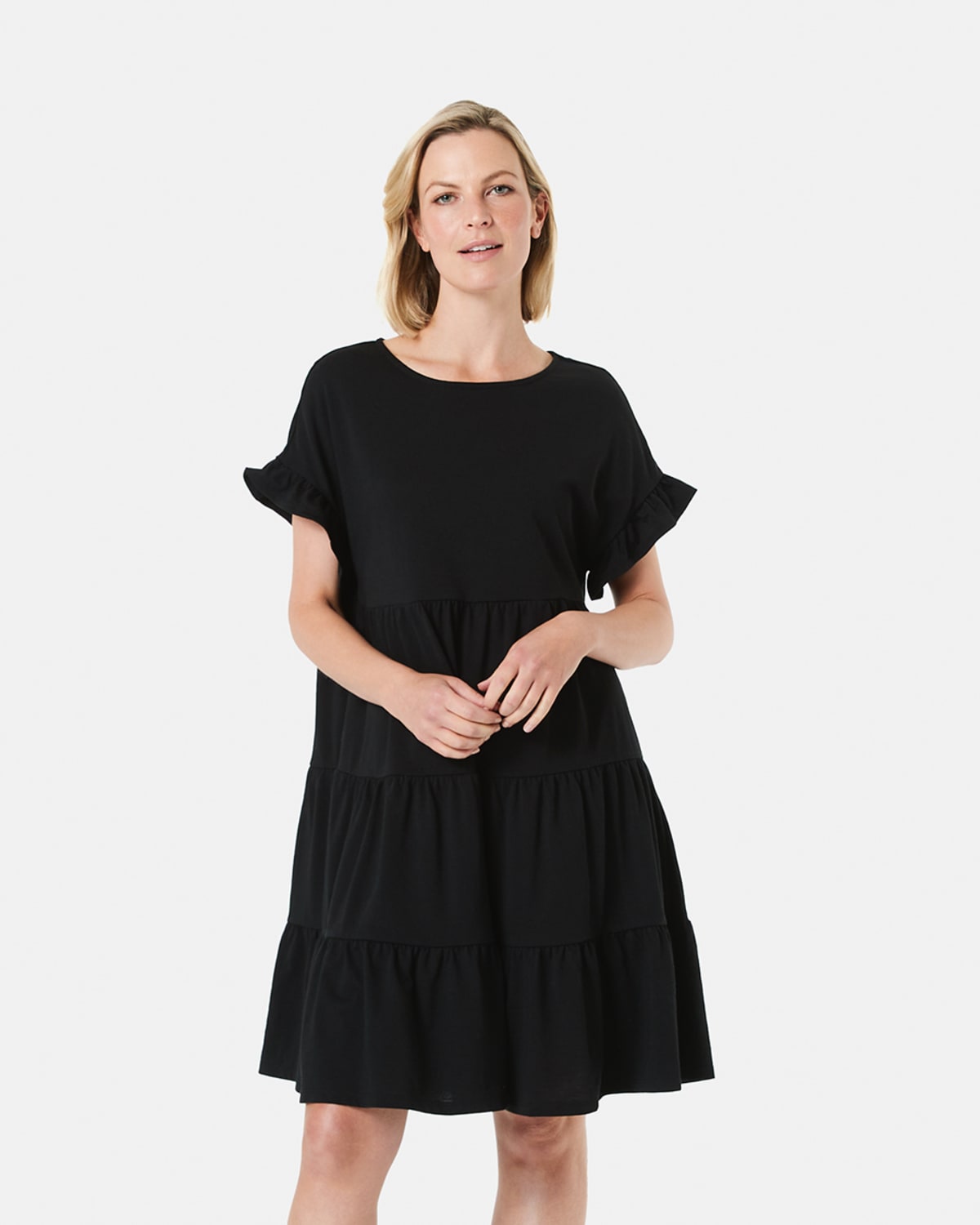 kmart.com.au | Short Sleeve Tiered Jersey Dress