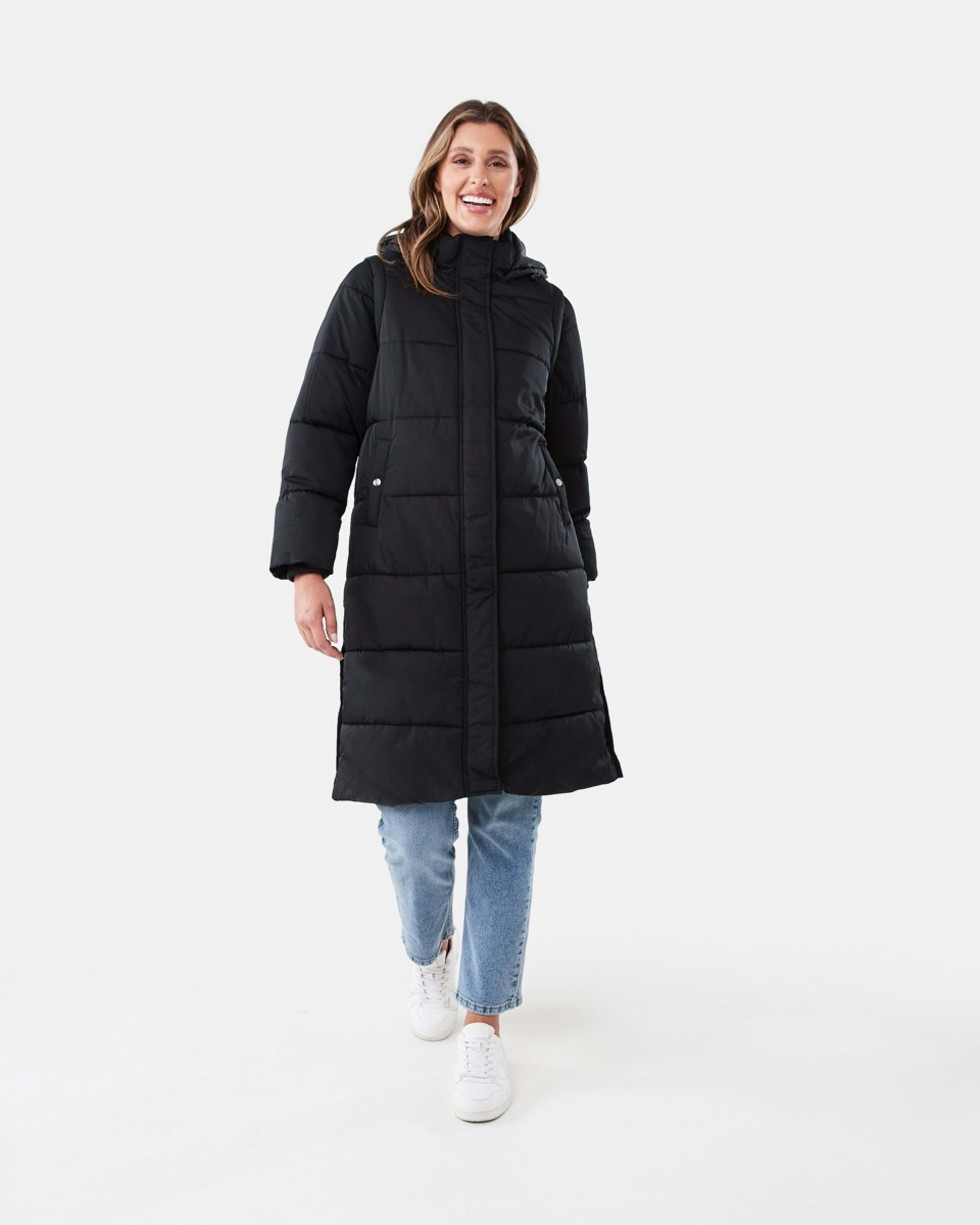 2 Hybrid Puffer Jacket Black, 2 of 8