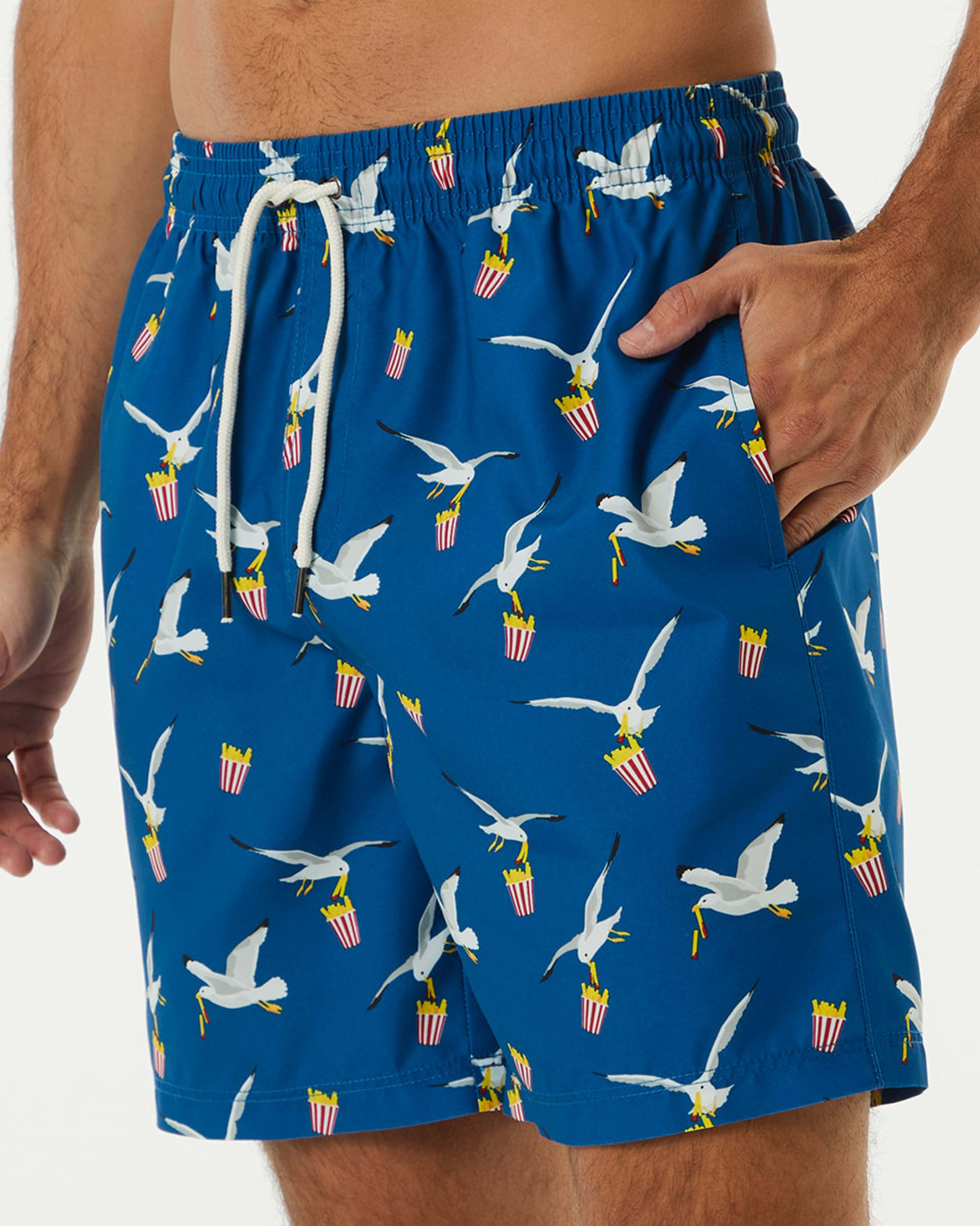 Mid Length Print Swim Shorts Kmart