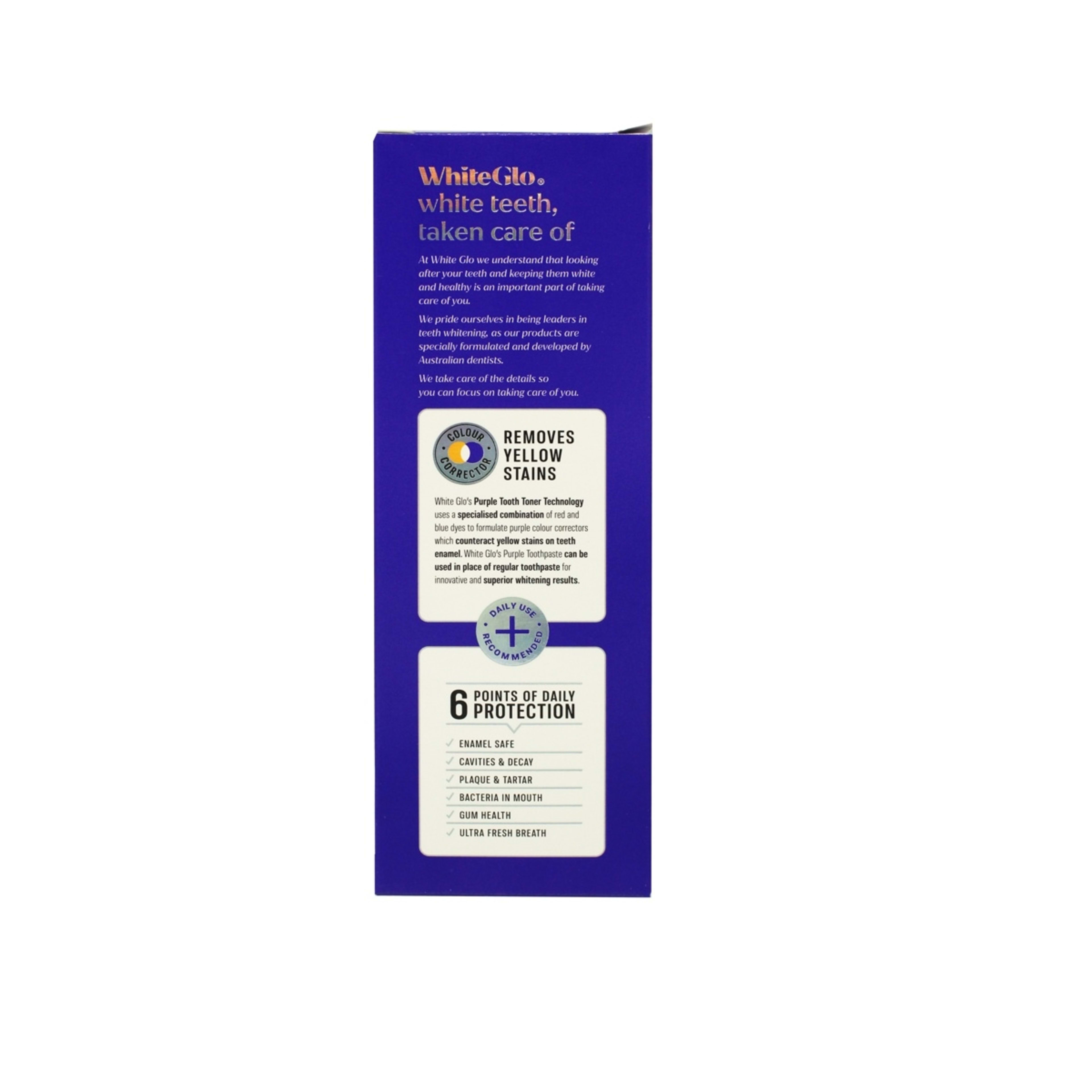 2 White Glo Purple Whitening Toothpaste 115g - Bubblegum Flavour, 2 of 2