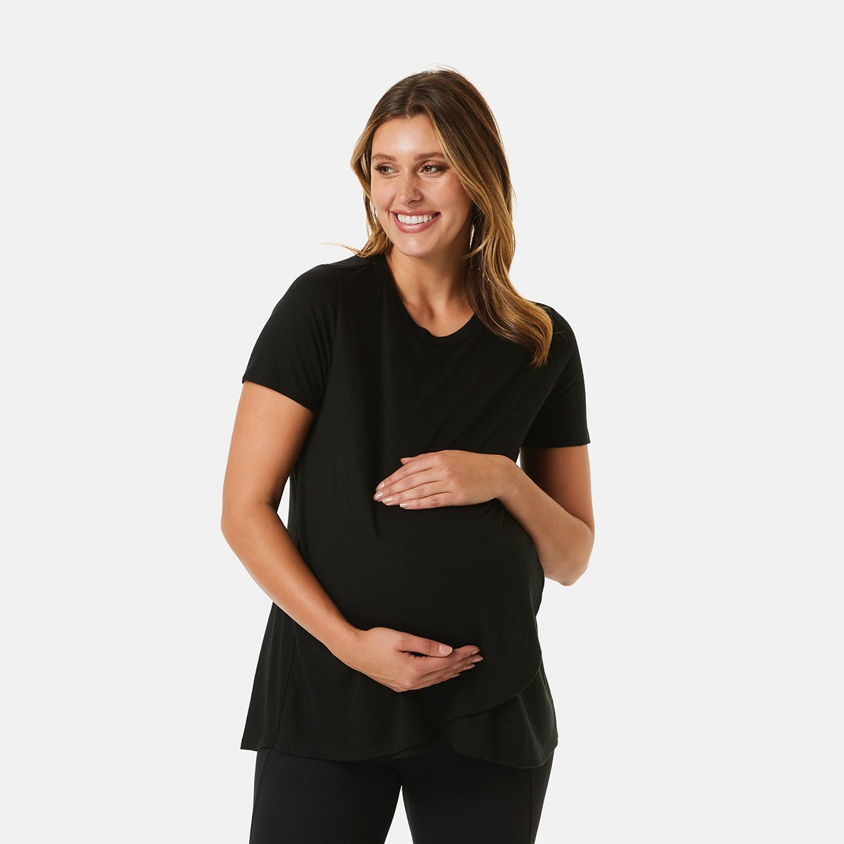 Maternity Print Overlay T shirt Kmart