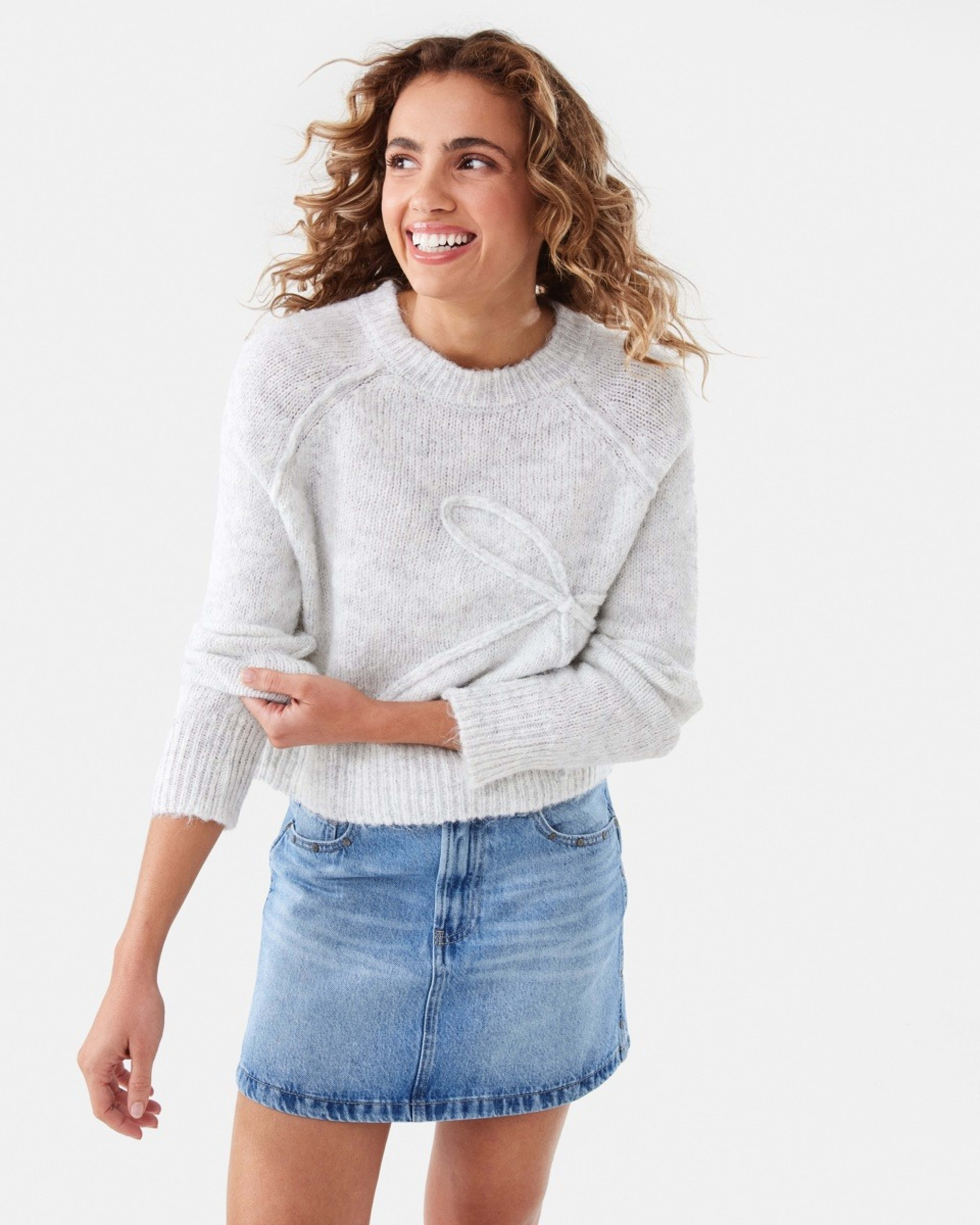10 Bow Jumper Ecru, 10 of 10