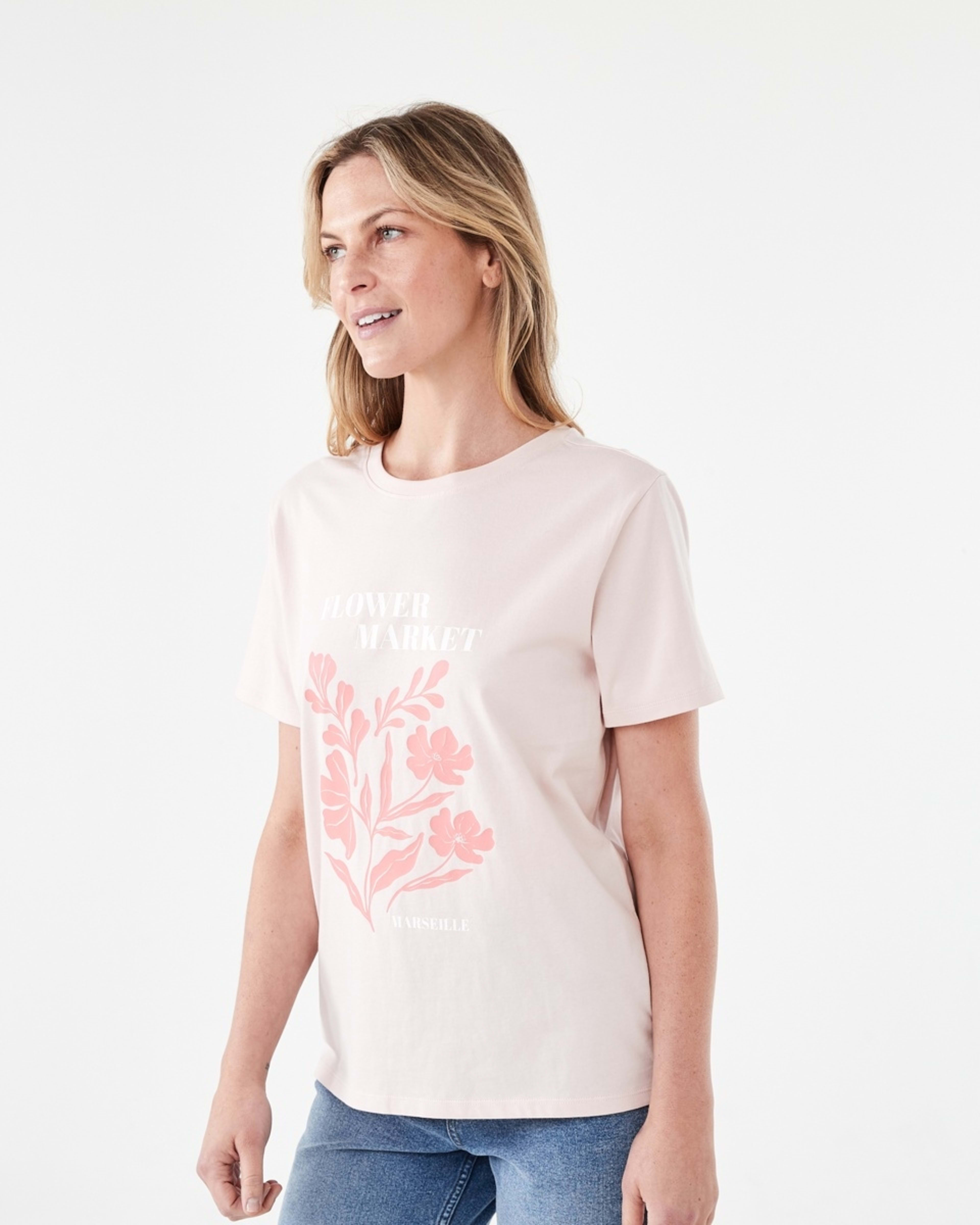 2 Short Sleeve Printed T-shirt Flwr Mrkt, 2 of 5