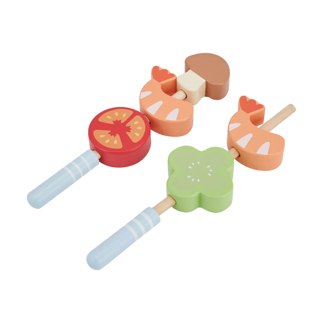 13 Piece Wooden BBQ Playset Kmart