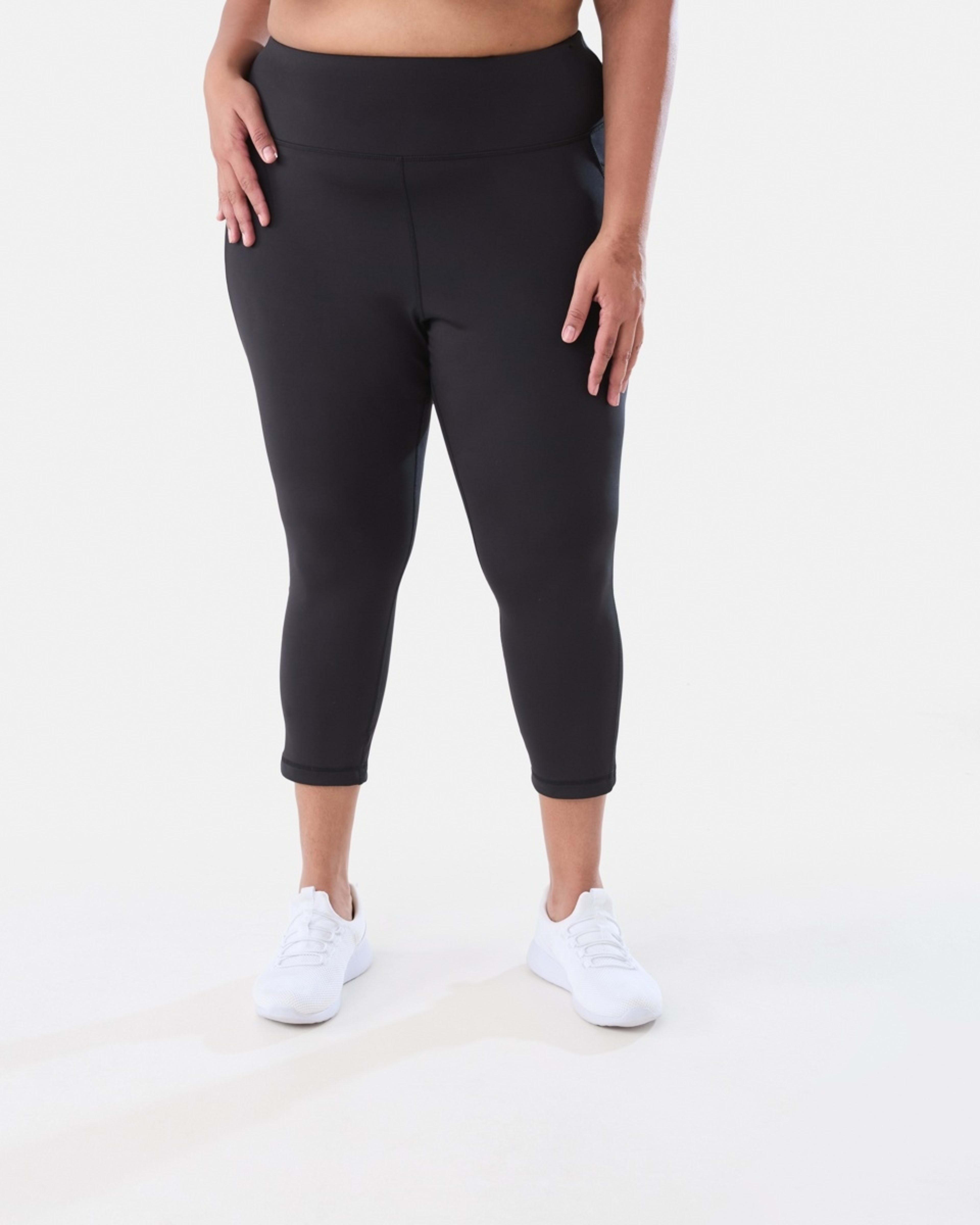 1 Curve Crop Leggings BLACK
