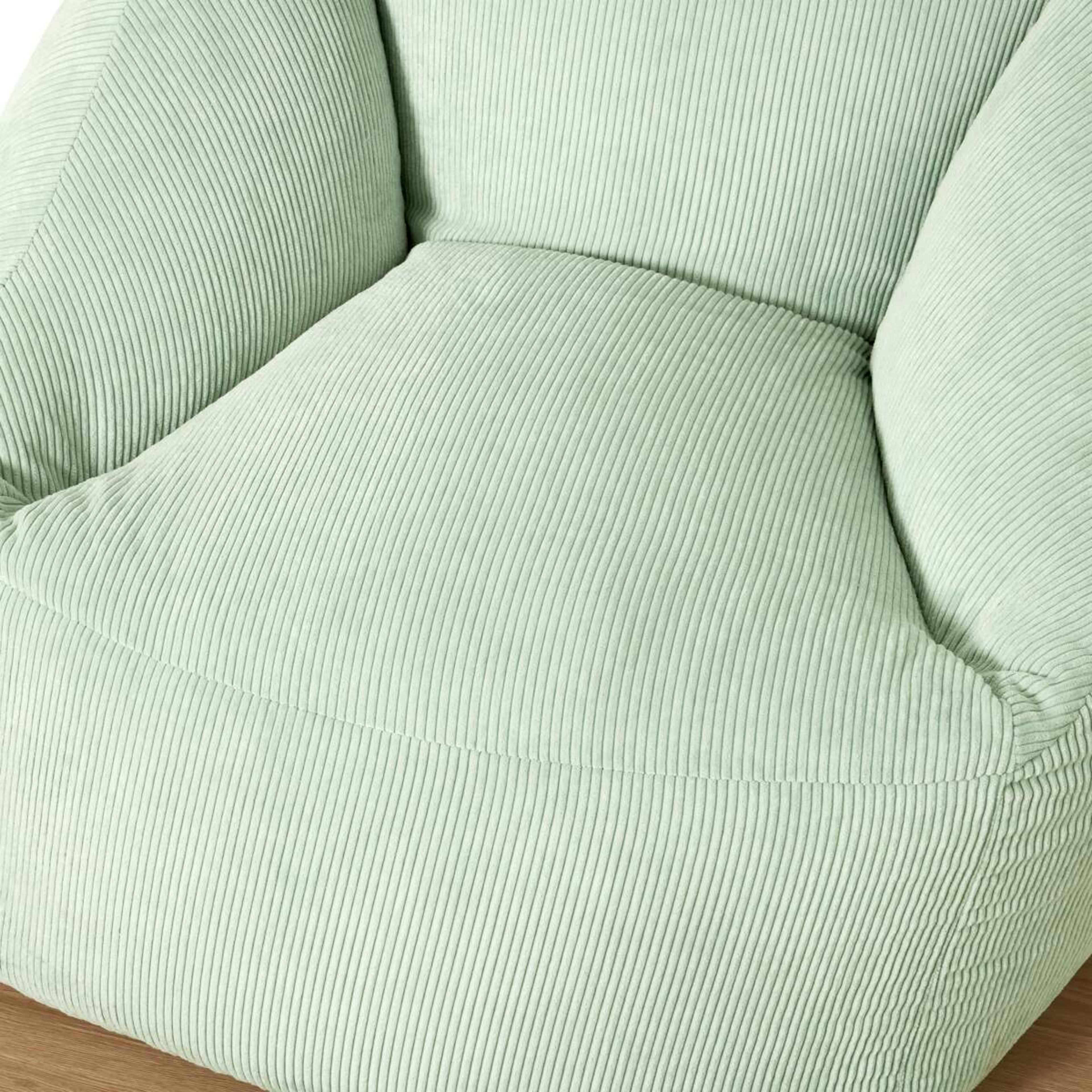 6 Corduroy Bean Bag - Green, 6 of 8
