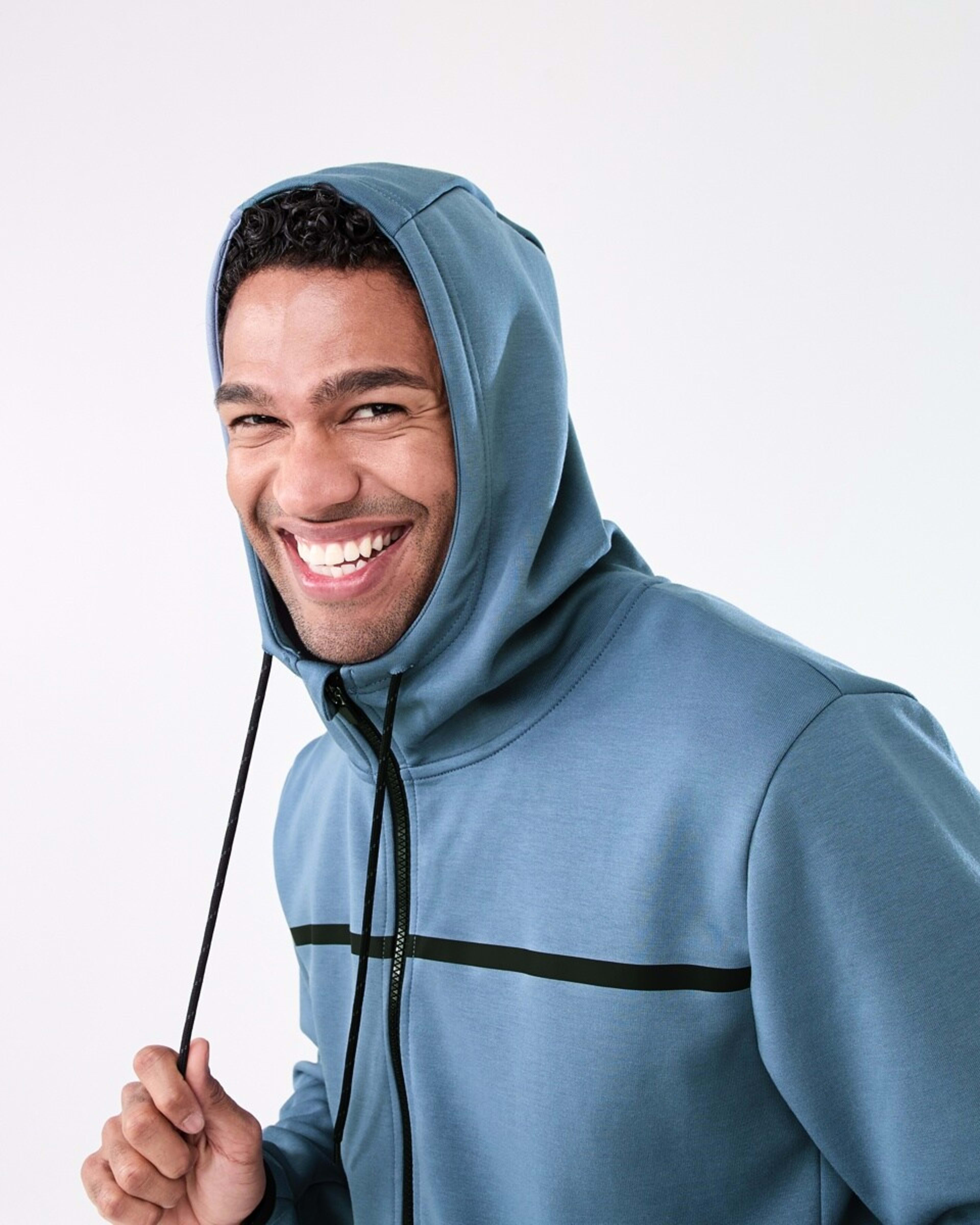 5 Active Mens Sports Hoodie FLINT STONE, 5 of 8