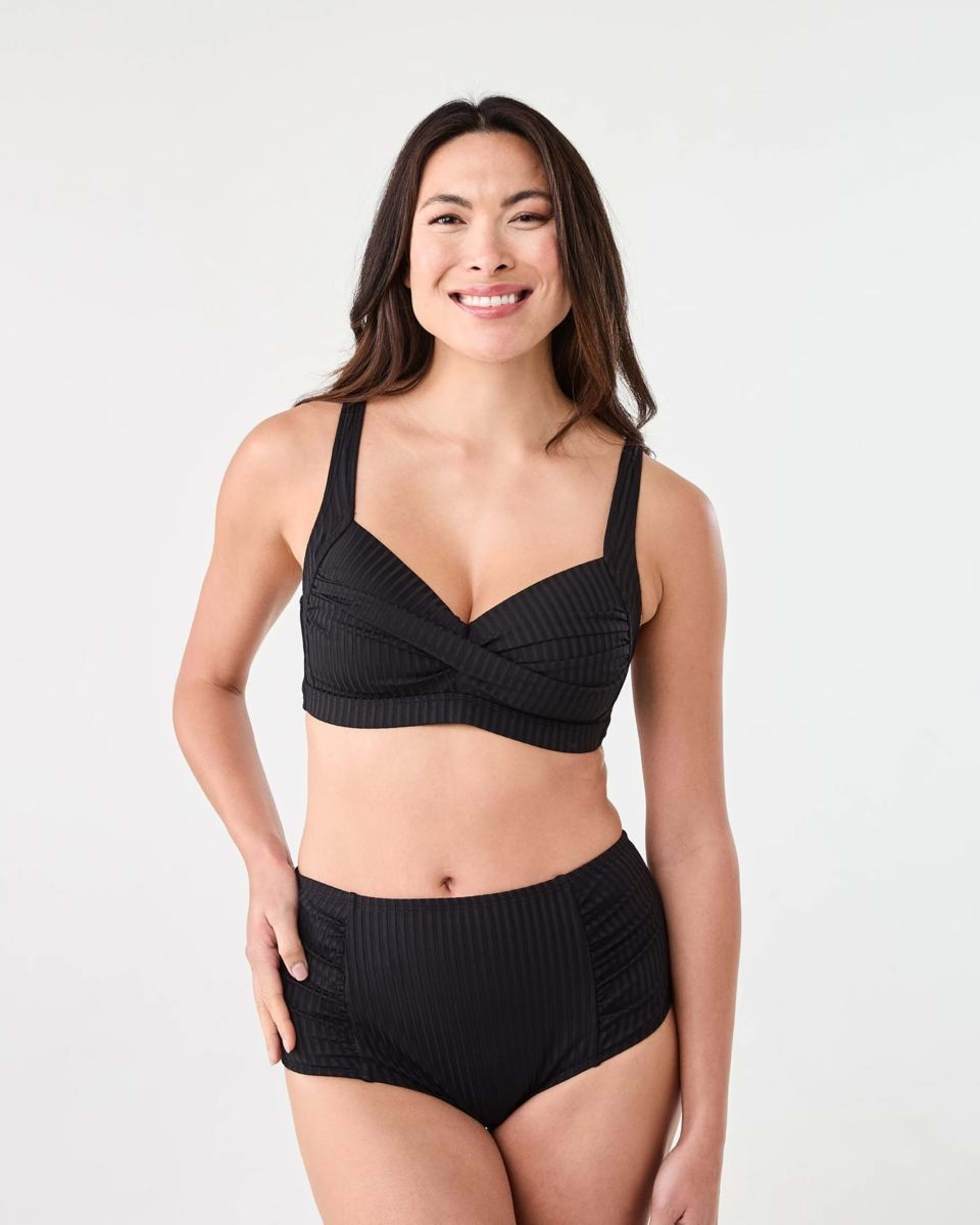 6 Twist Front Bikini Top BLACK, 6 of 6