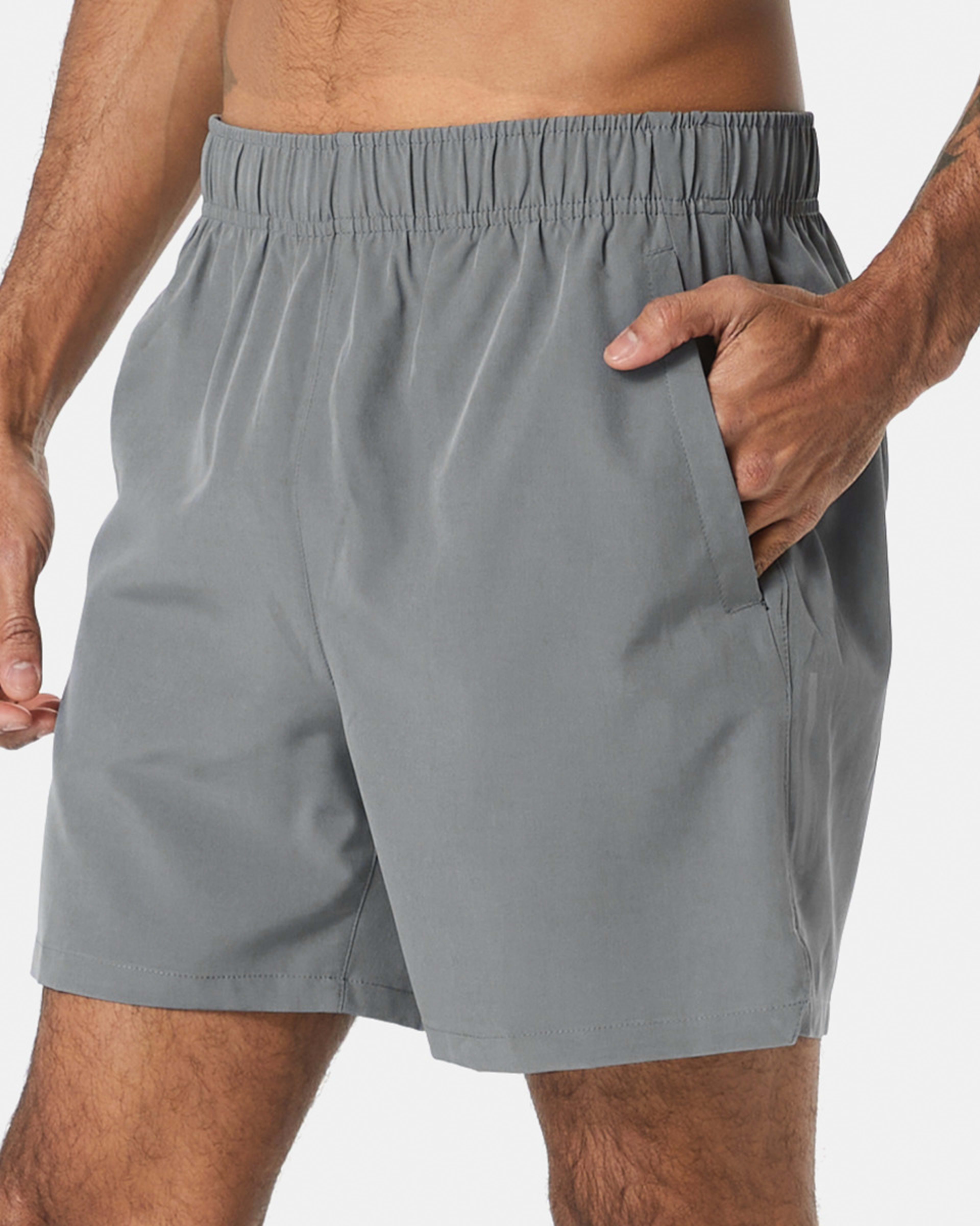 2 Active Mens Woven Stretch Shorts QUIET SHADE, 2 of 6