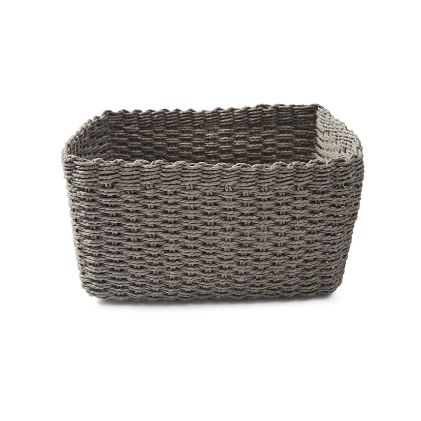 Set of 3 Paper Rope Grey Baskets Kmart