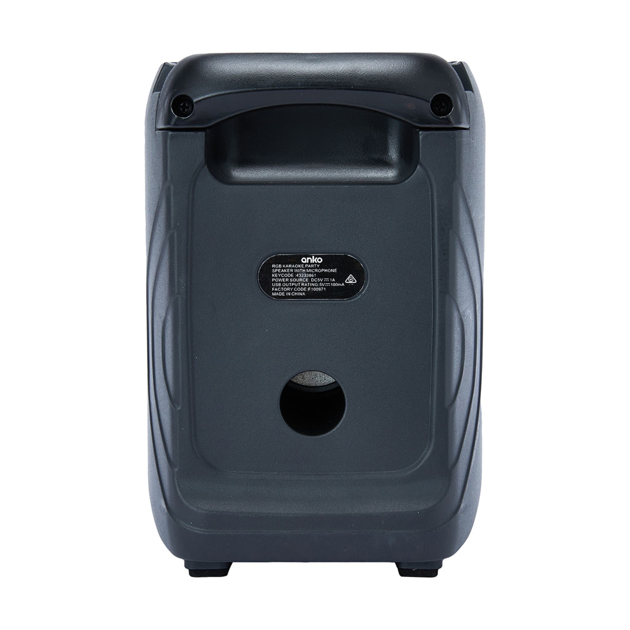 Karaoke Party Speaker with RGB and Microphone Kmart