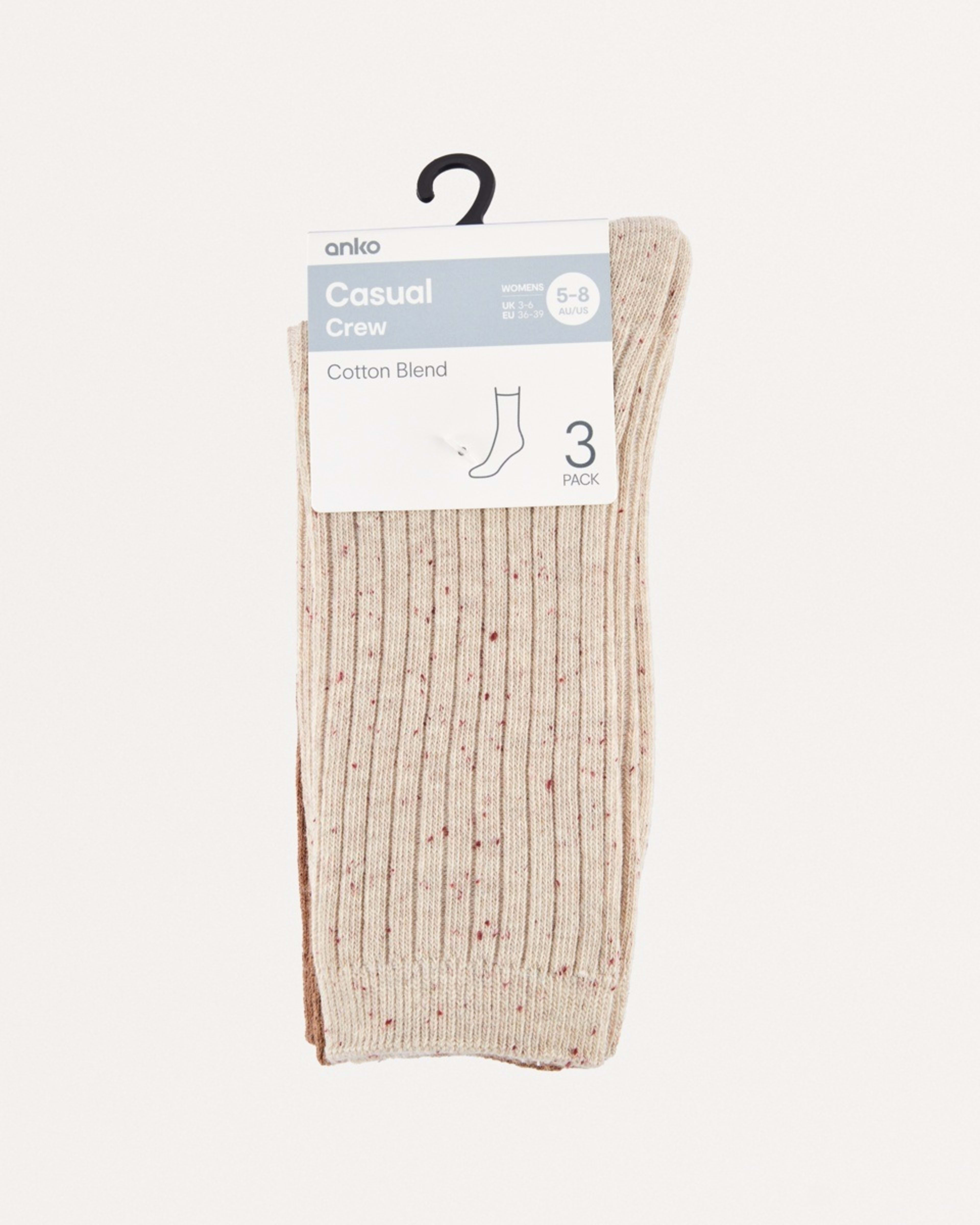 3 3 Pack Winter Rib Boot Socks Car Nep Mx, 3 of 3