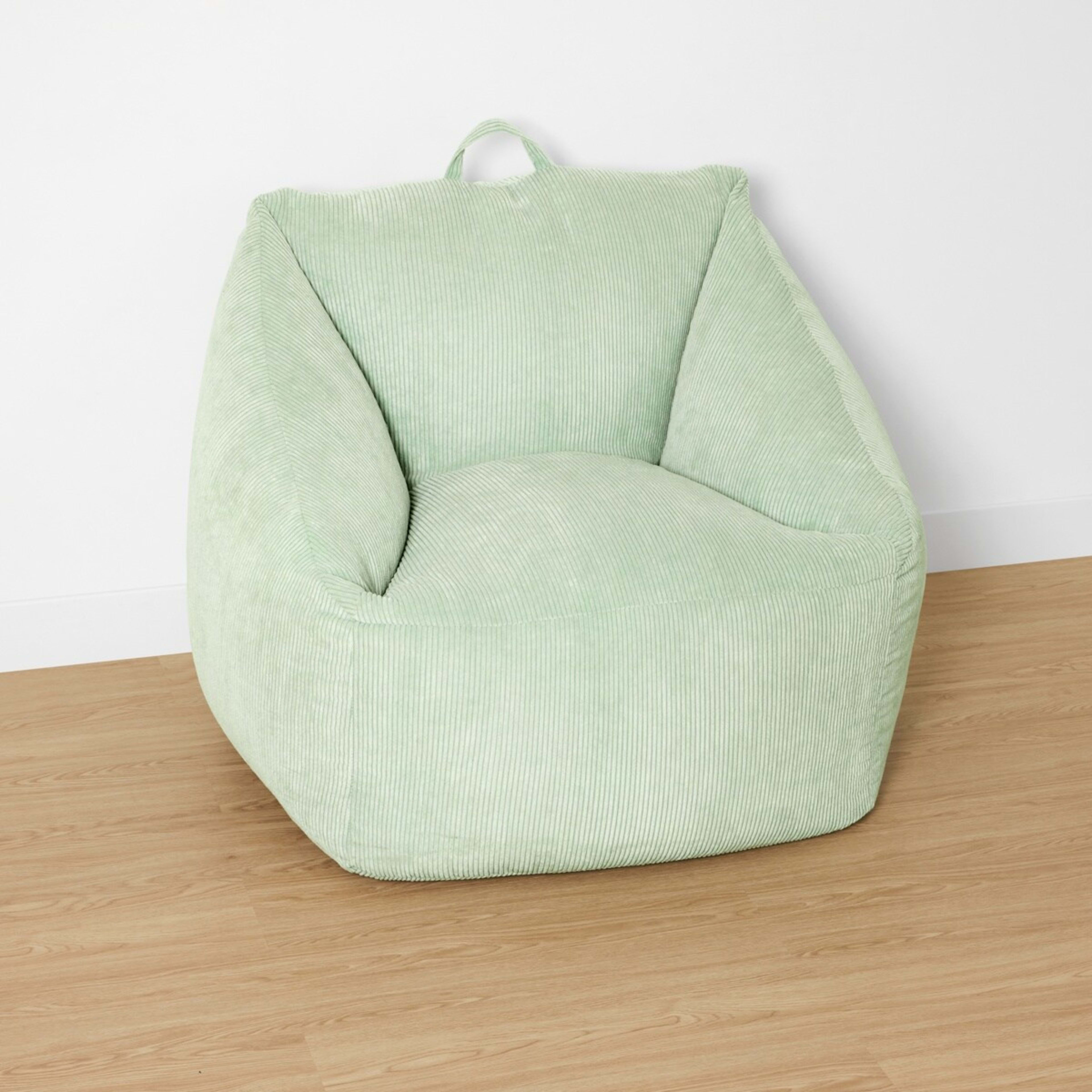 3 Corduroy Bean Bag - Green, 3 of 8