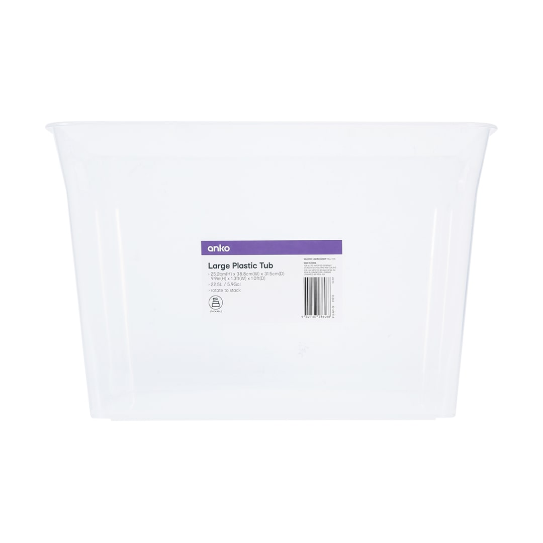 Large Plastic Tub Kmart