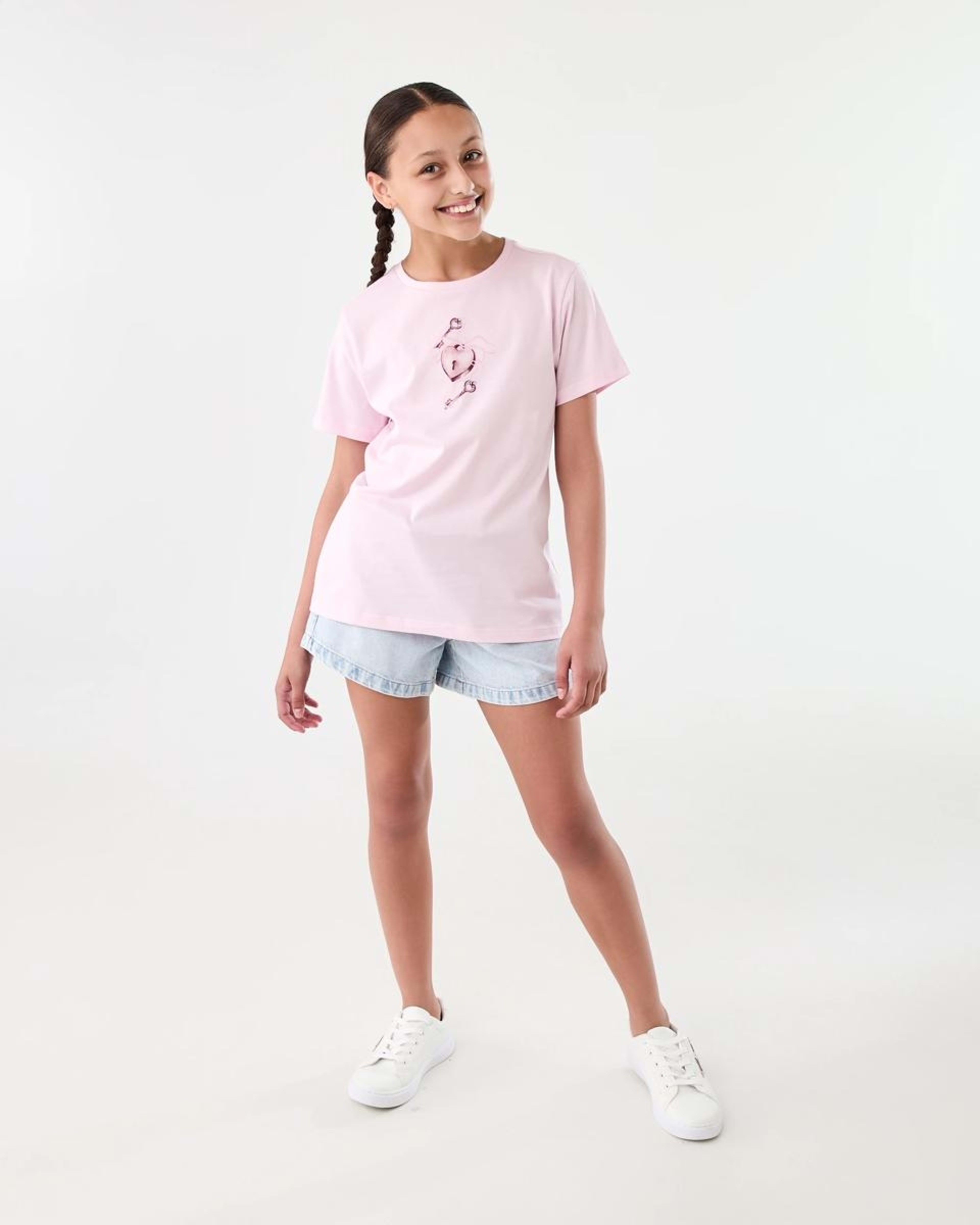 6 Short Sleeve Print T-shirt Pnk Lock, 6 of 7