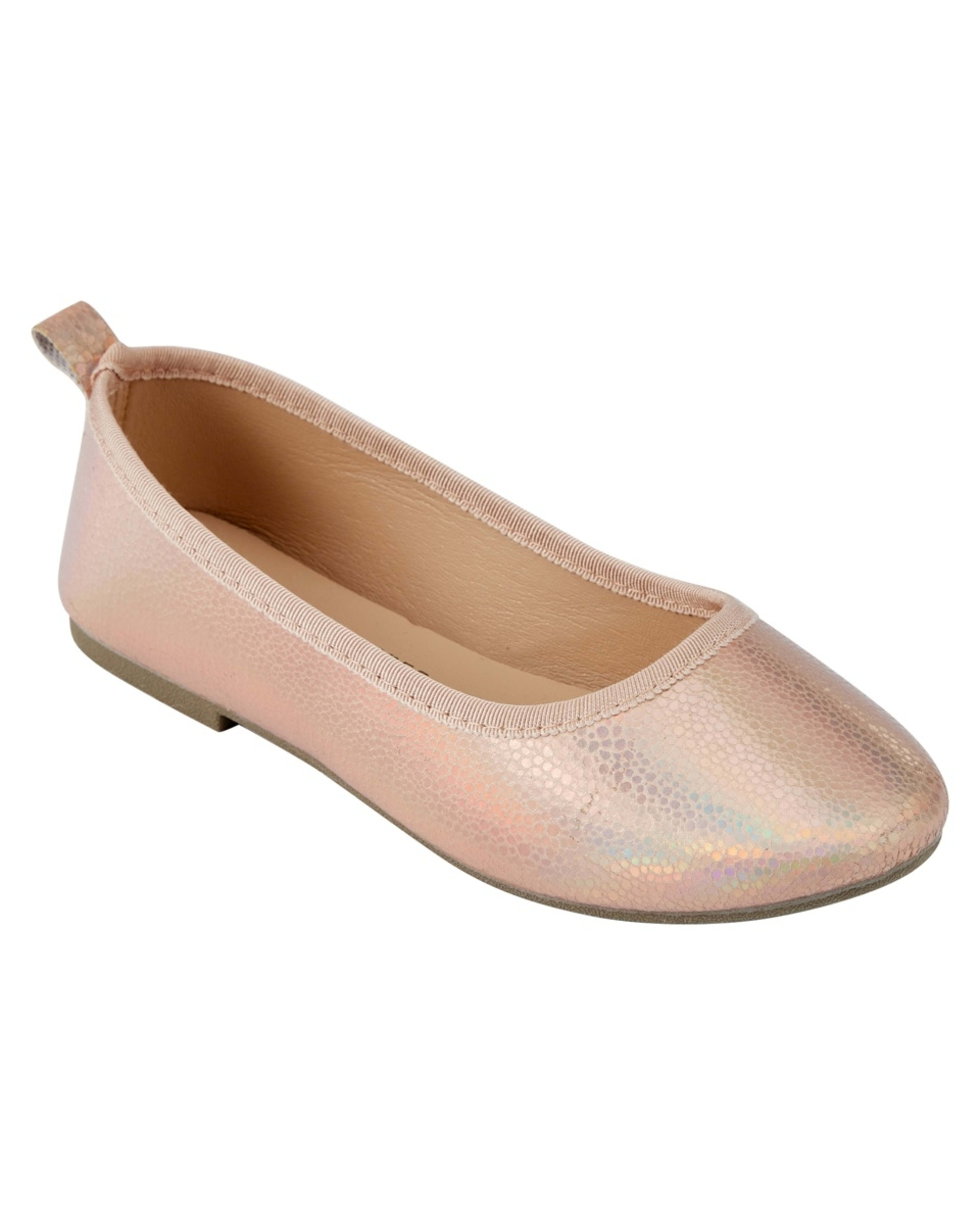 1 Senior Glitter Flats Rosegold