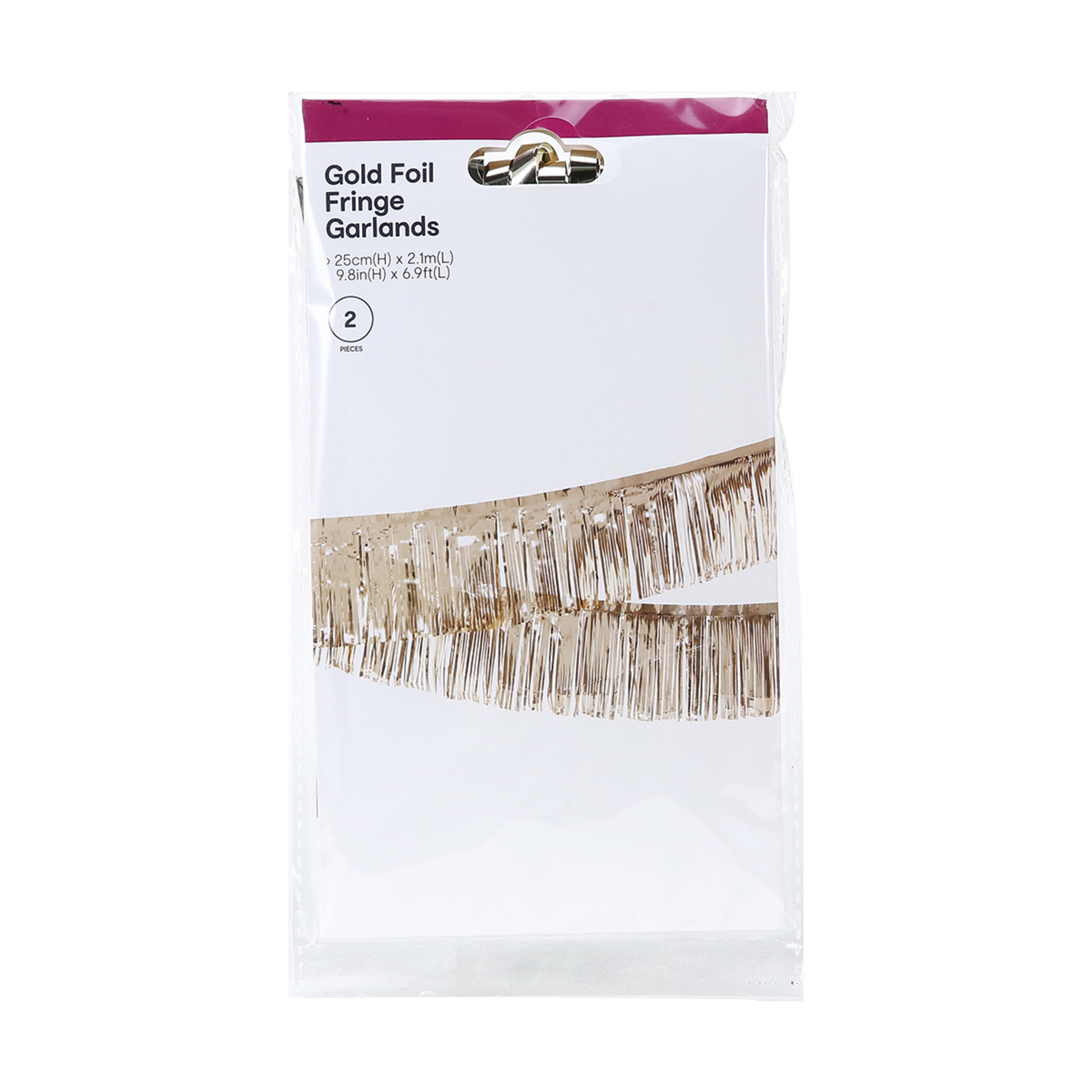 5 2 Pack Gold Foil Fringe Garland, 5 of 5
