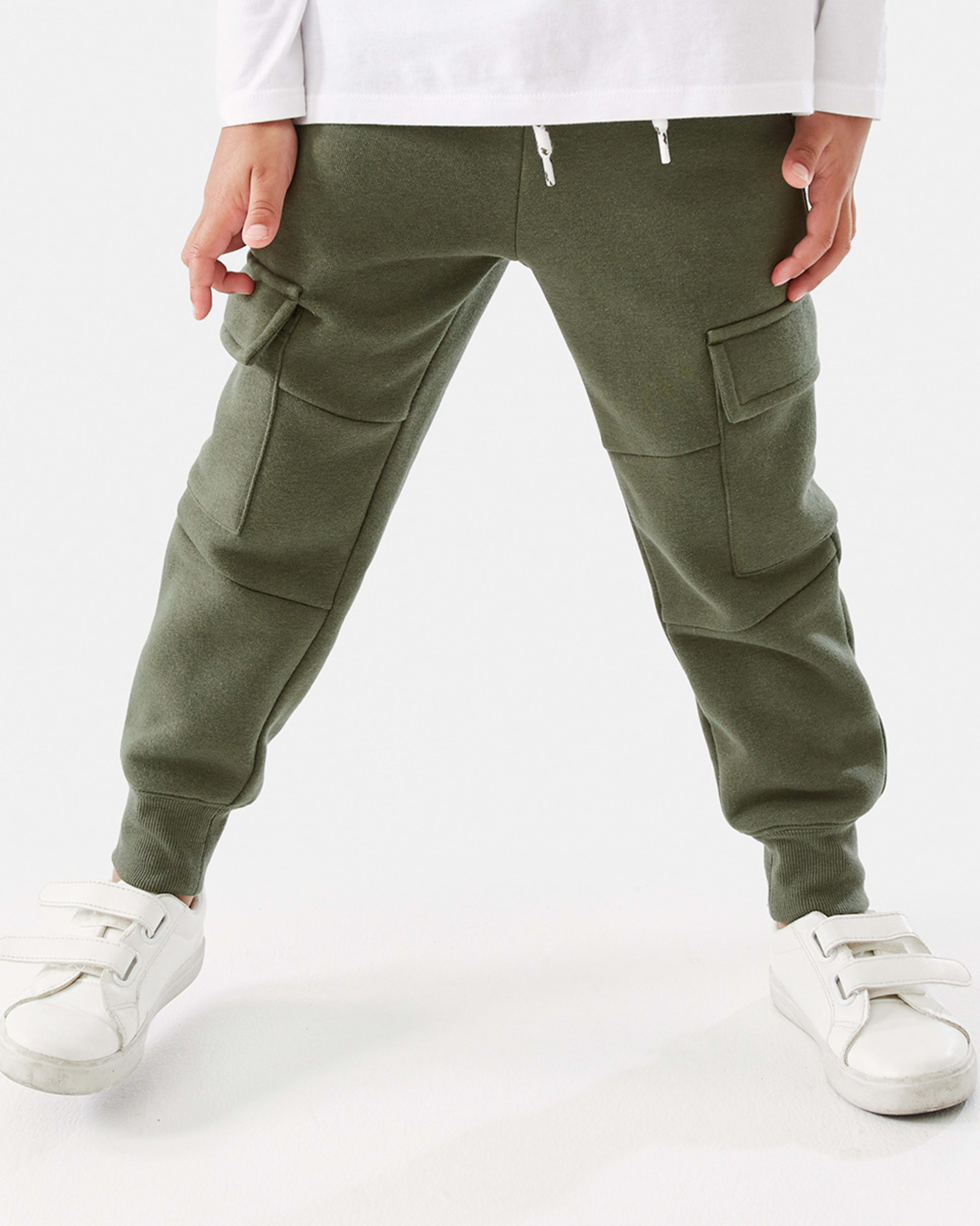 1 Cargo Trackpants Grn Beetle