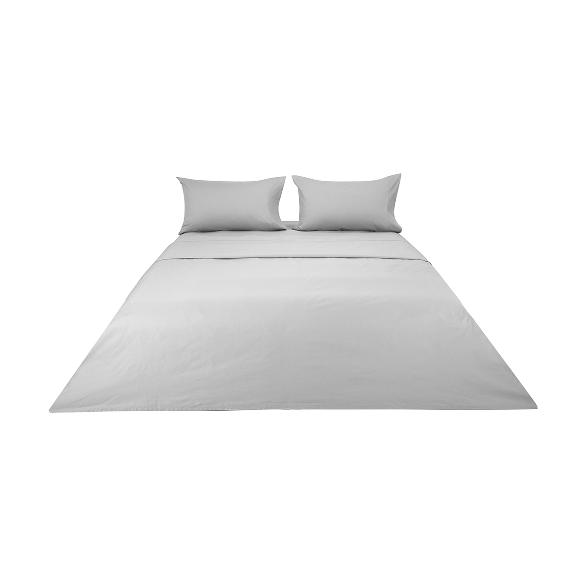 500 Thread Count Australian Grown Cotton Sheet Set Queen Bed, Silver