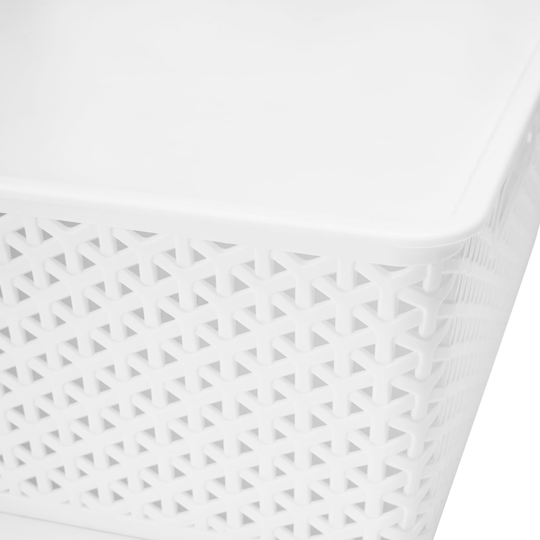 Storage Container with Lid Flat, White Kmart