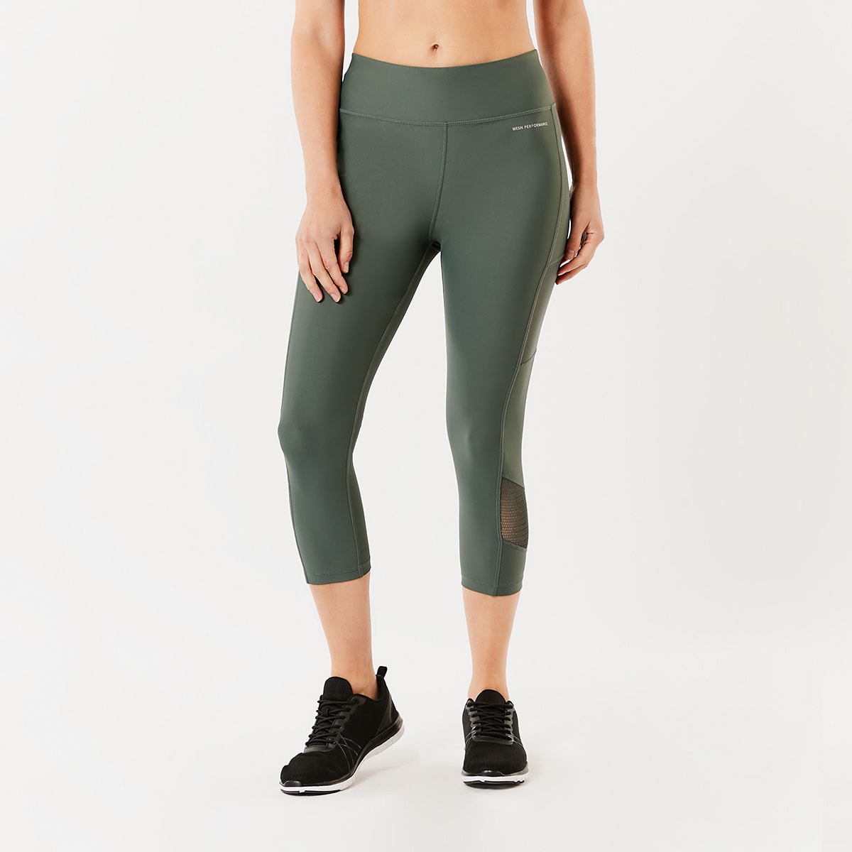 Active Womens Crop Mesh Legging - Kmart