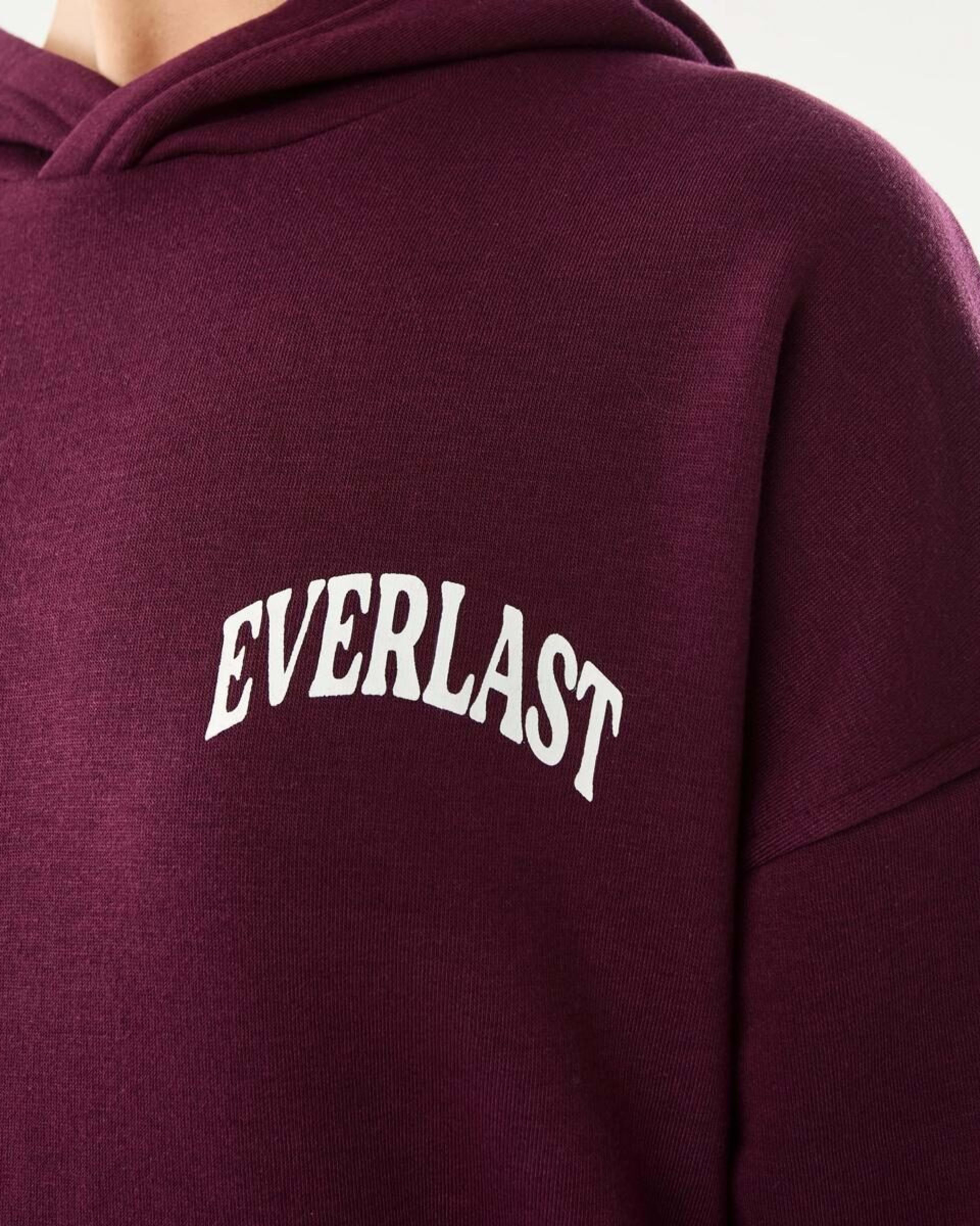 7 Everlast Womens Collegiate Oversized Hoodie EVERLAST VARSITY CHERRY, 7 of 9