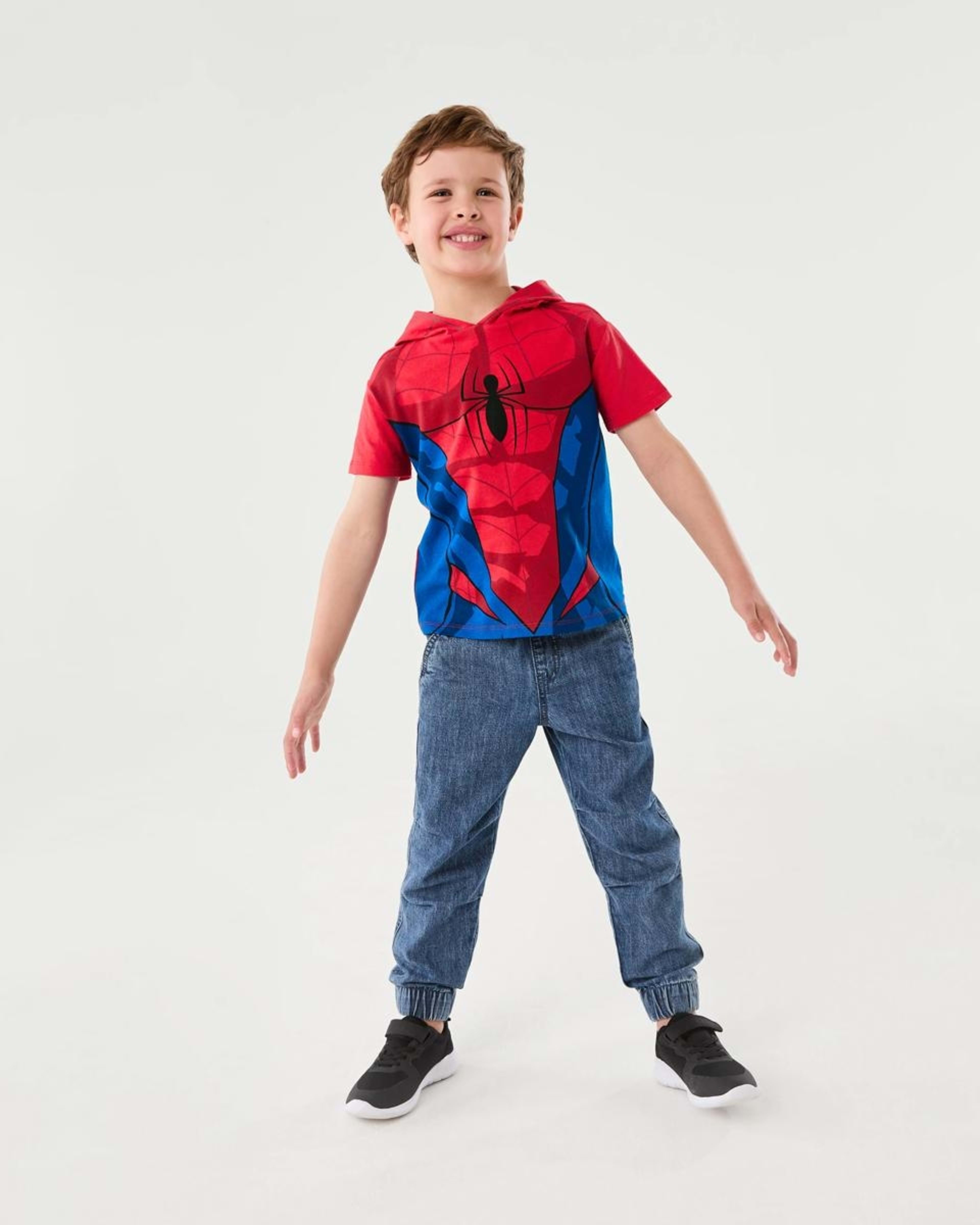 7 Spider-Man License Character Hooded Mesh T-shirt SPIDERMAN, 7 of 8