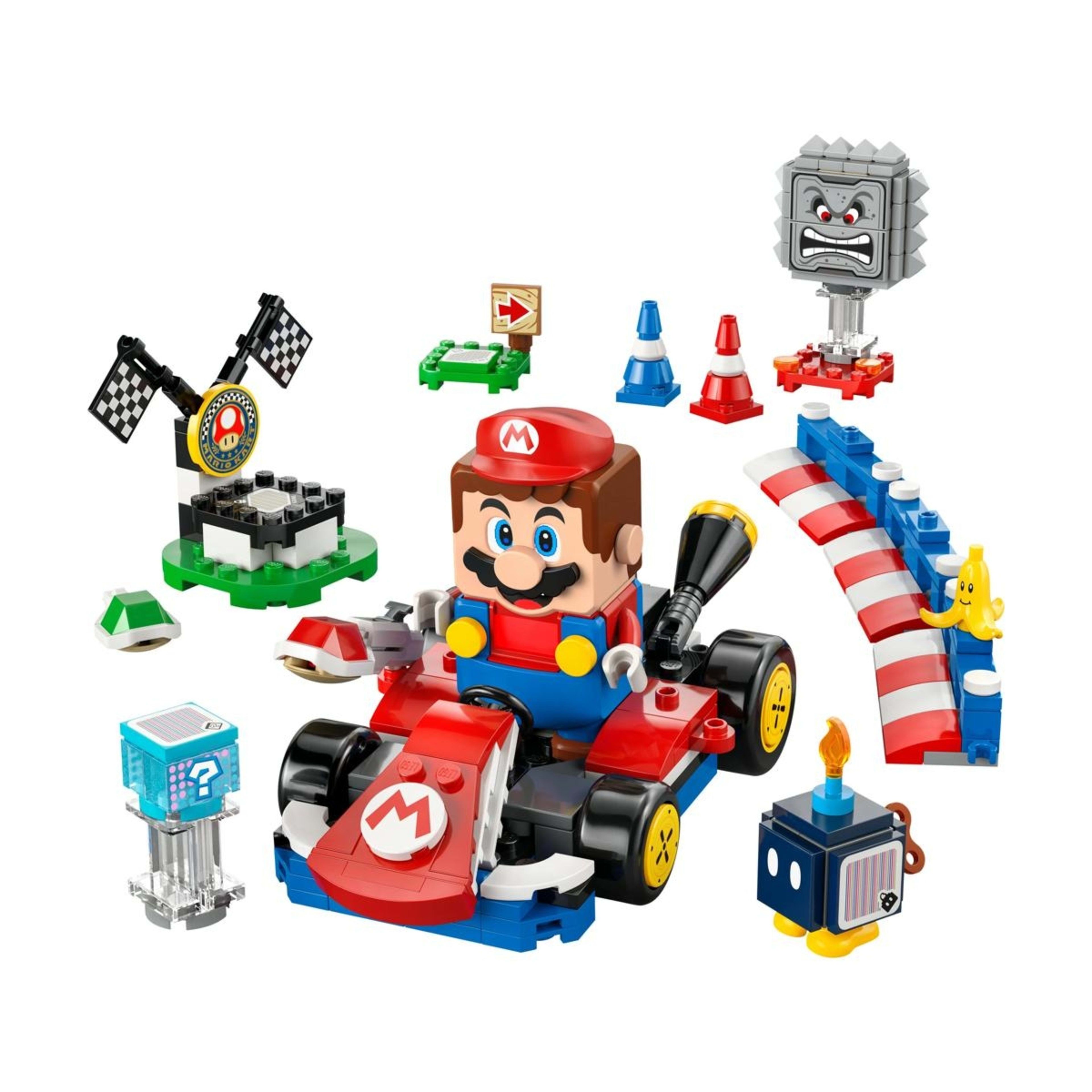 2 LEGO Super Mario: Mario Kart  Interactive LEGO Mario & Standard Kart 72043, 2 of 10