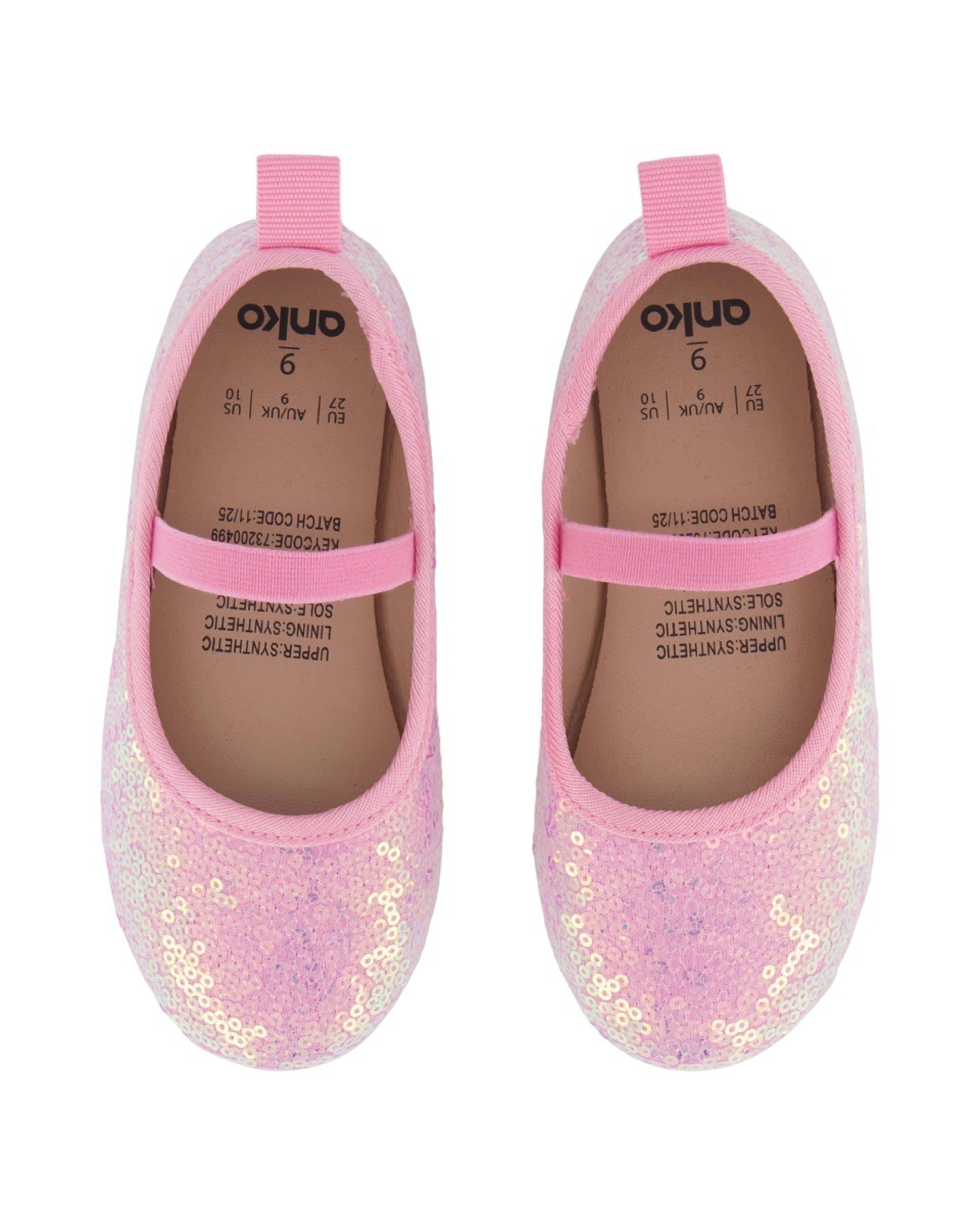 2 Junior Sequin Flats PINK SEQUIN, 2 of 5