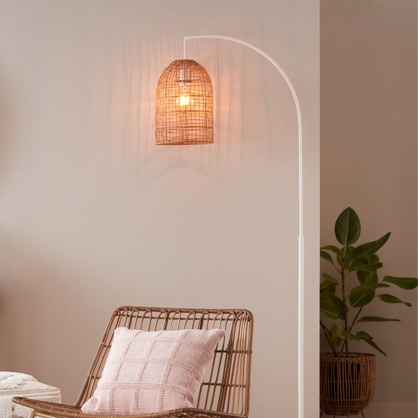Rattan Shade Floor Lamp Kmart