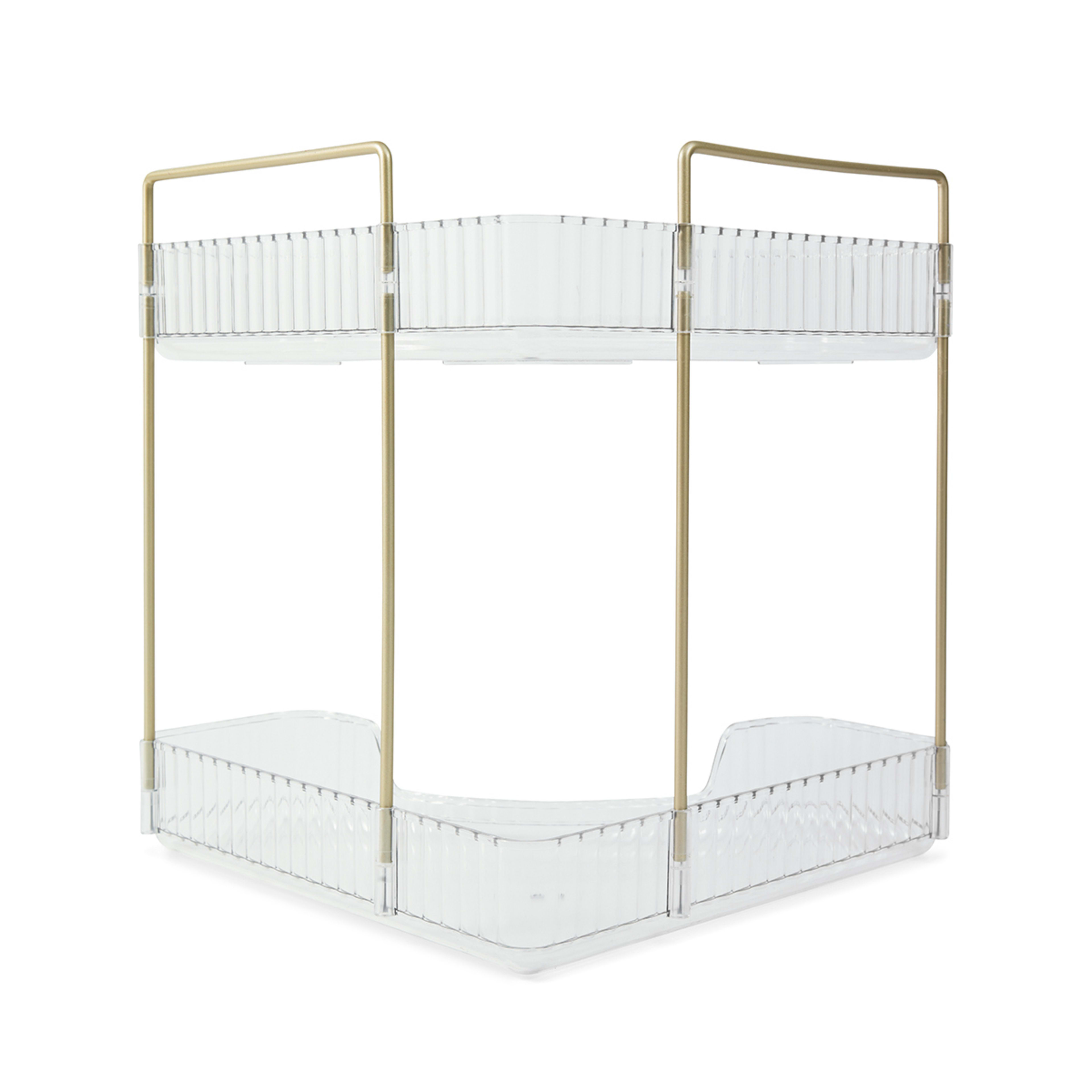 4 2 Tier Corner Bathroom Organiser, 4 of 8