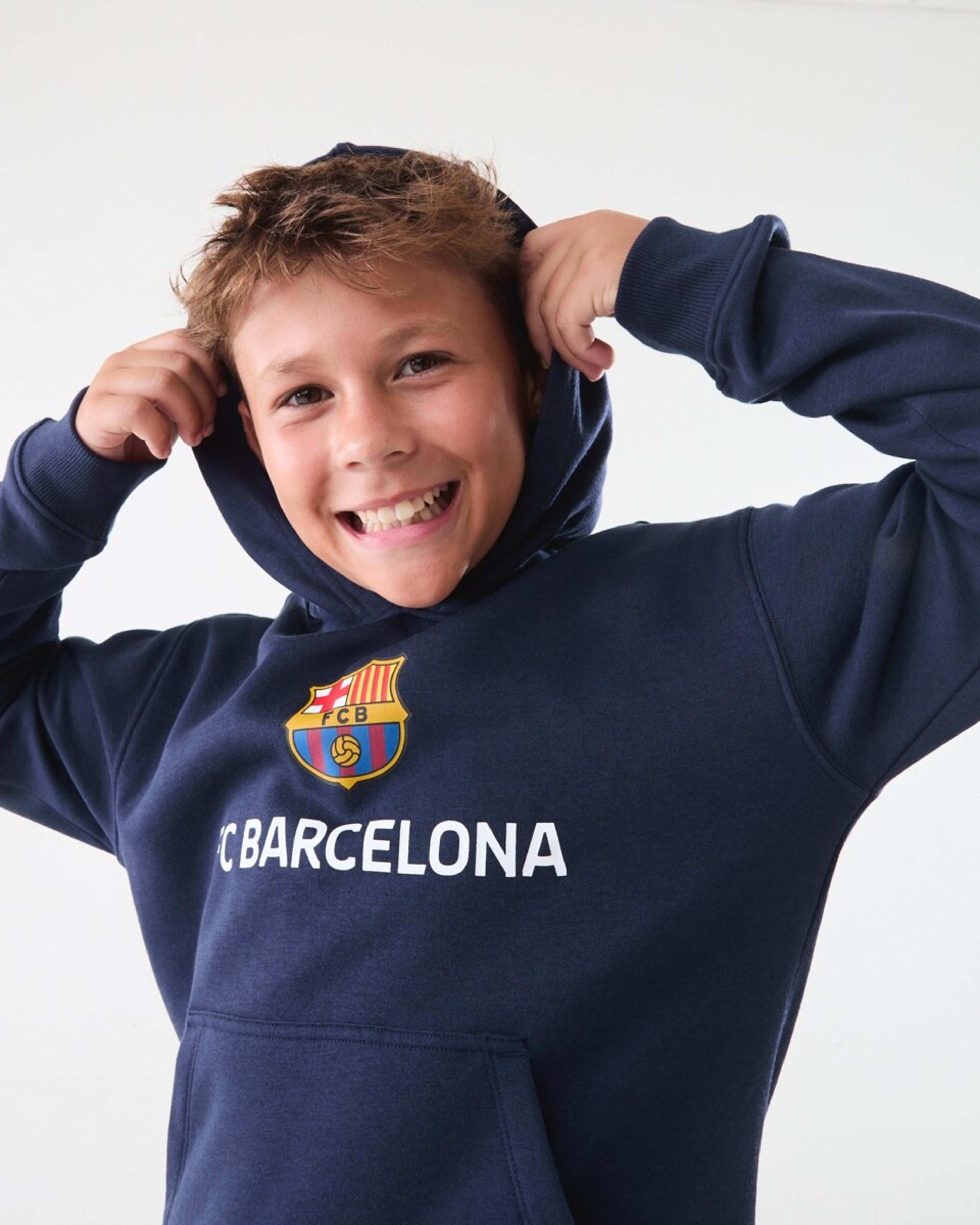 3 Official Youth Barcelona Hoodie Navy, 3 of 7