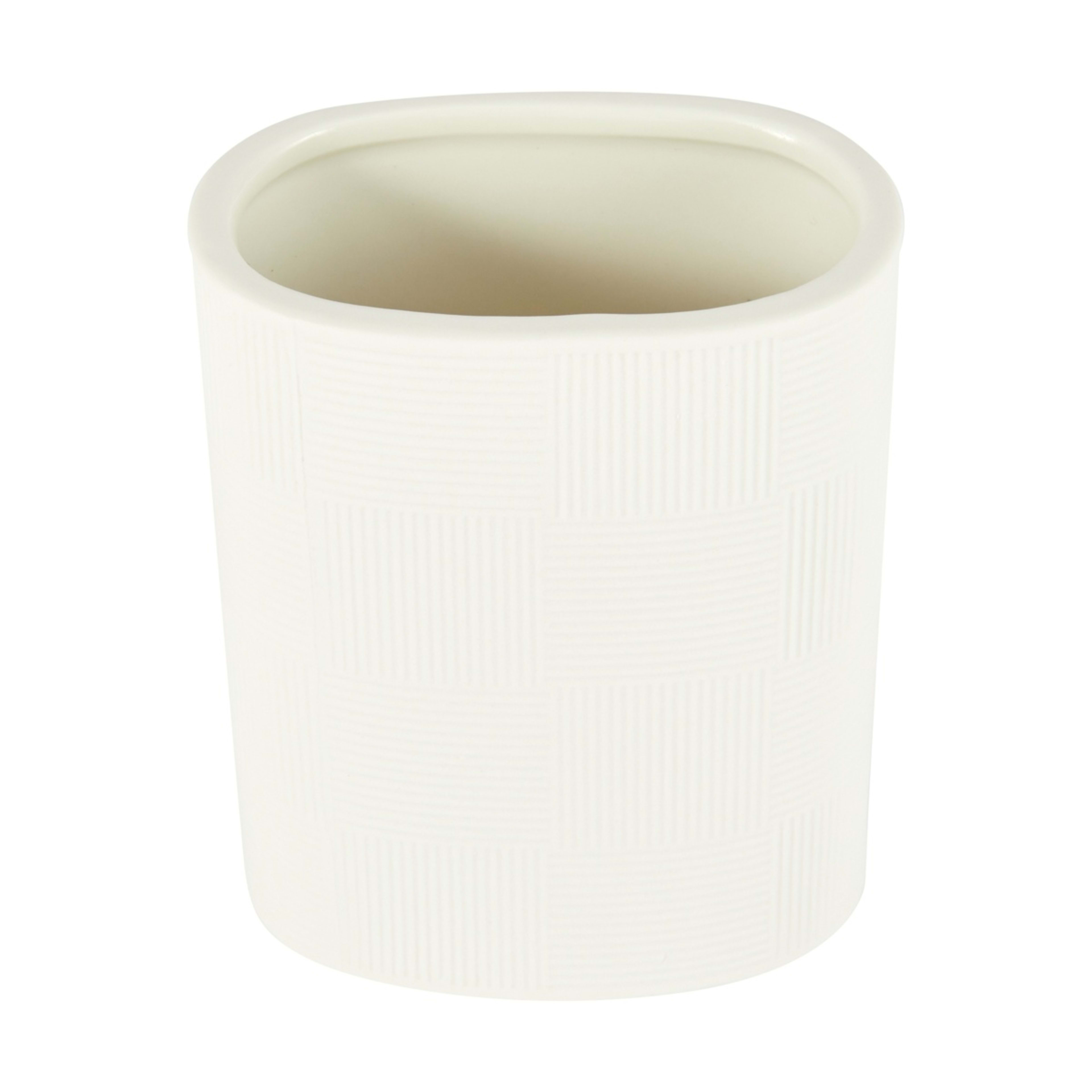 1 Check Tumbler - White