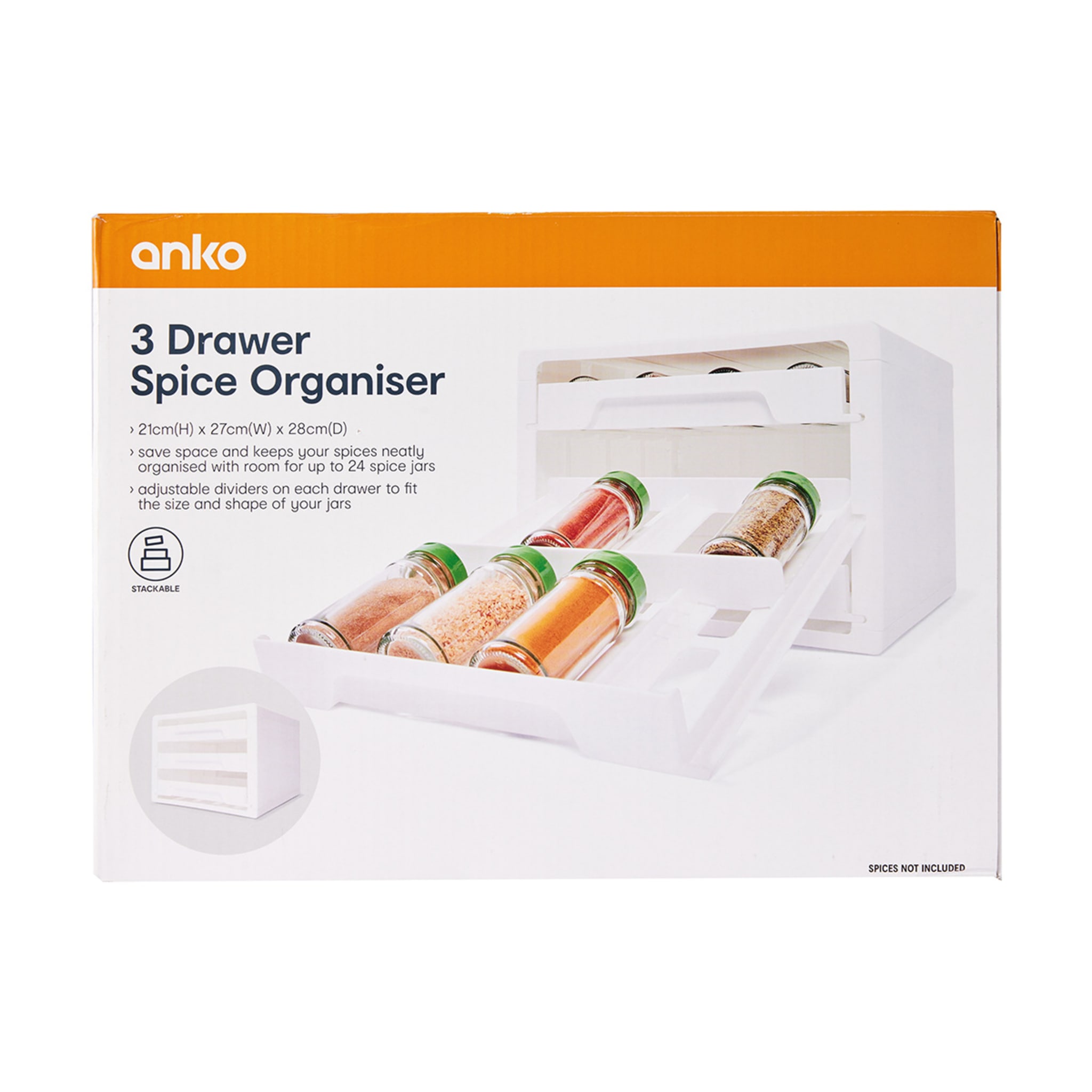 3 Drawer Spice Organiser Kmart