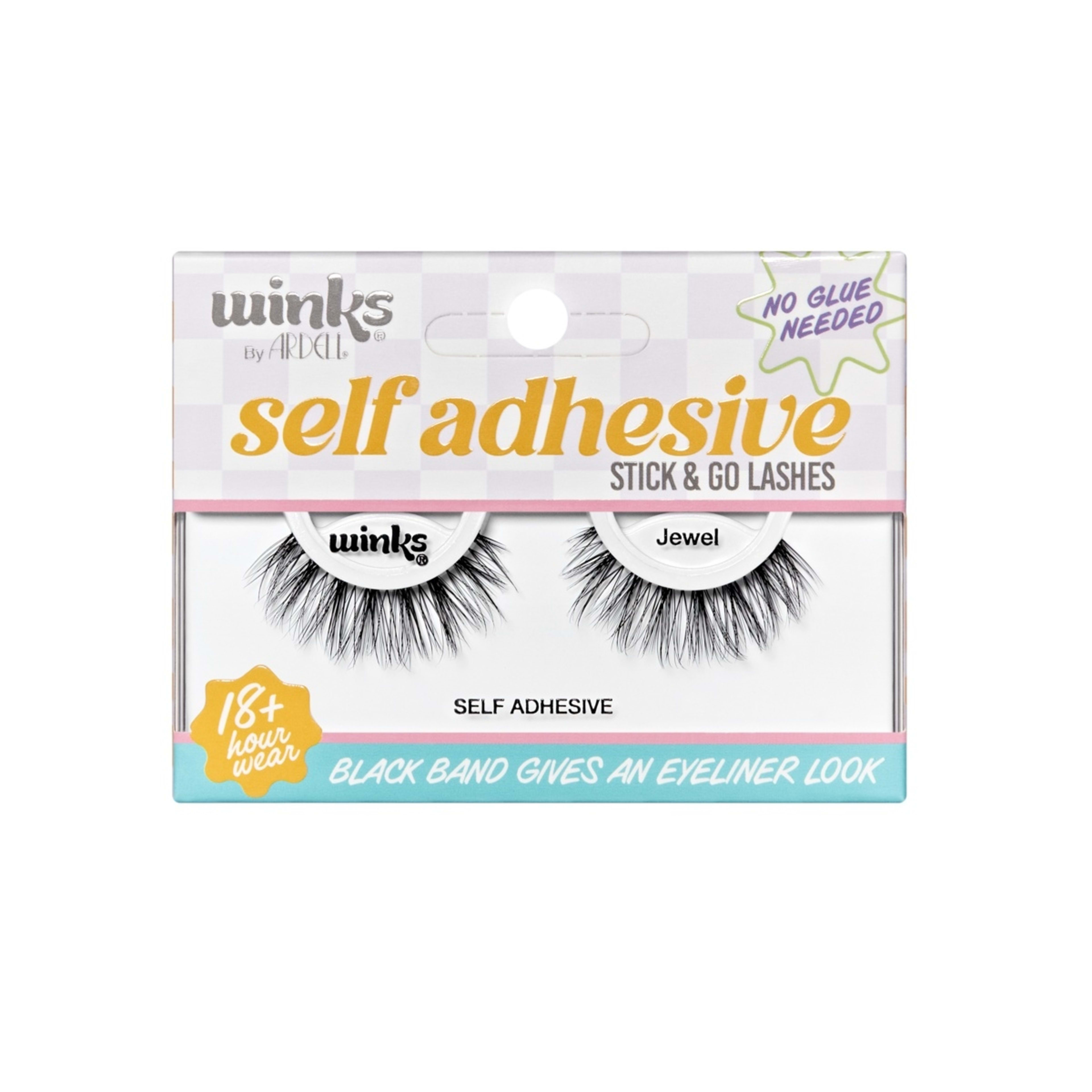 1 Winks by Ardell Self Adhesive Stick and Go Lashes - Jewel