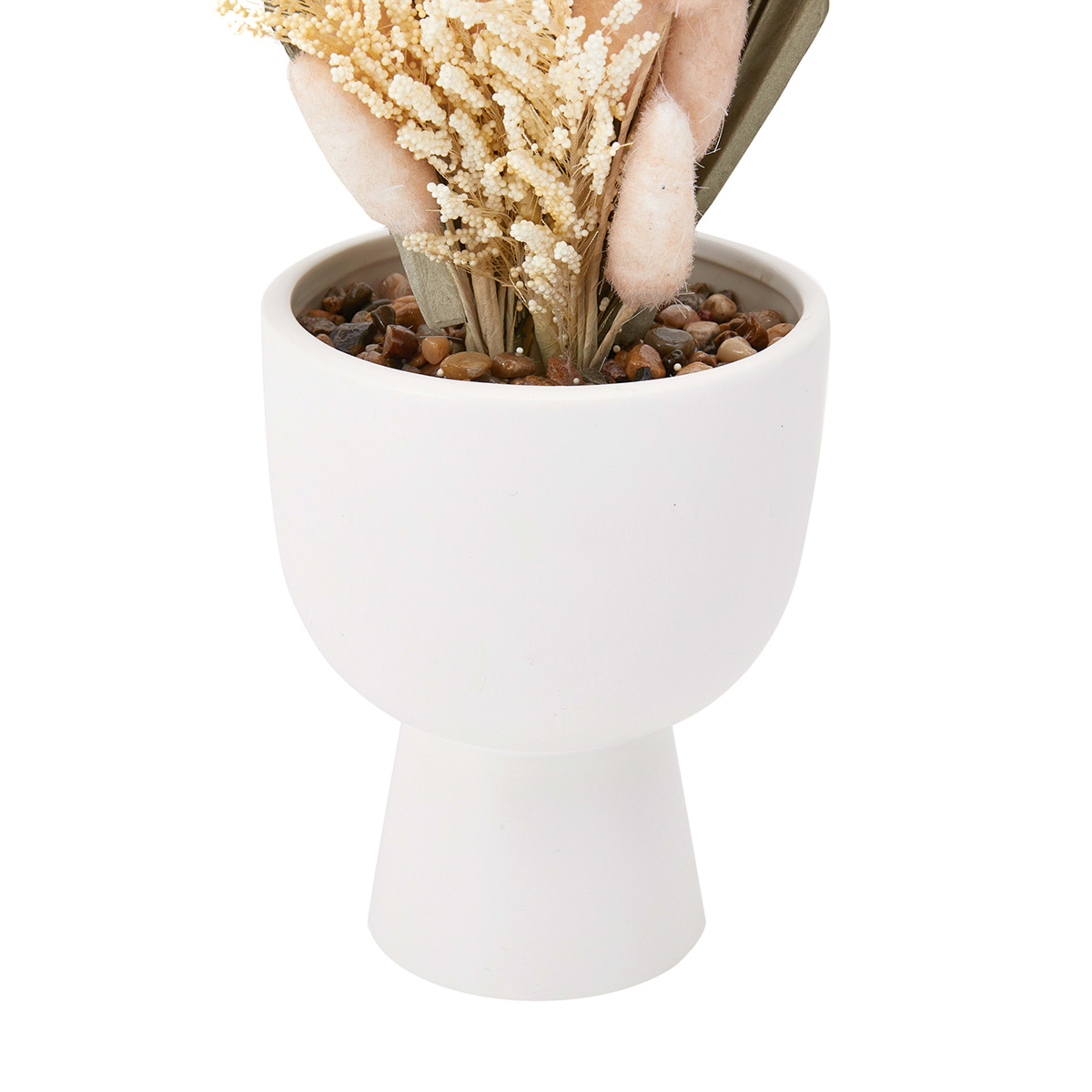 Artificial Bleached Greenery in Vase Kmart