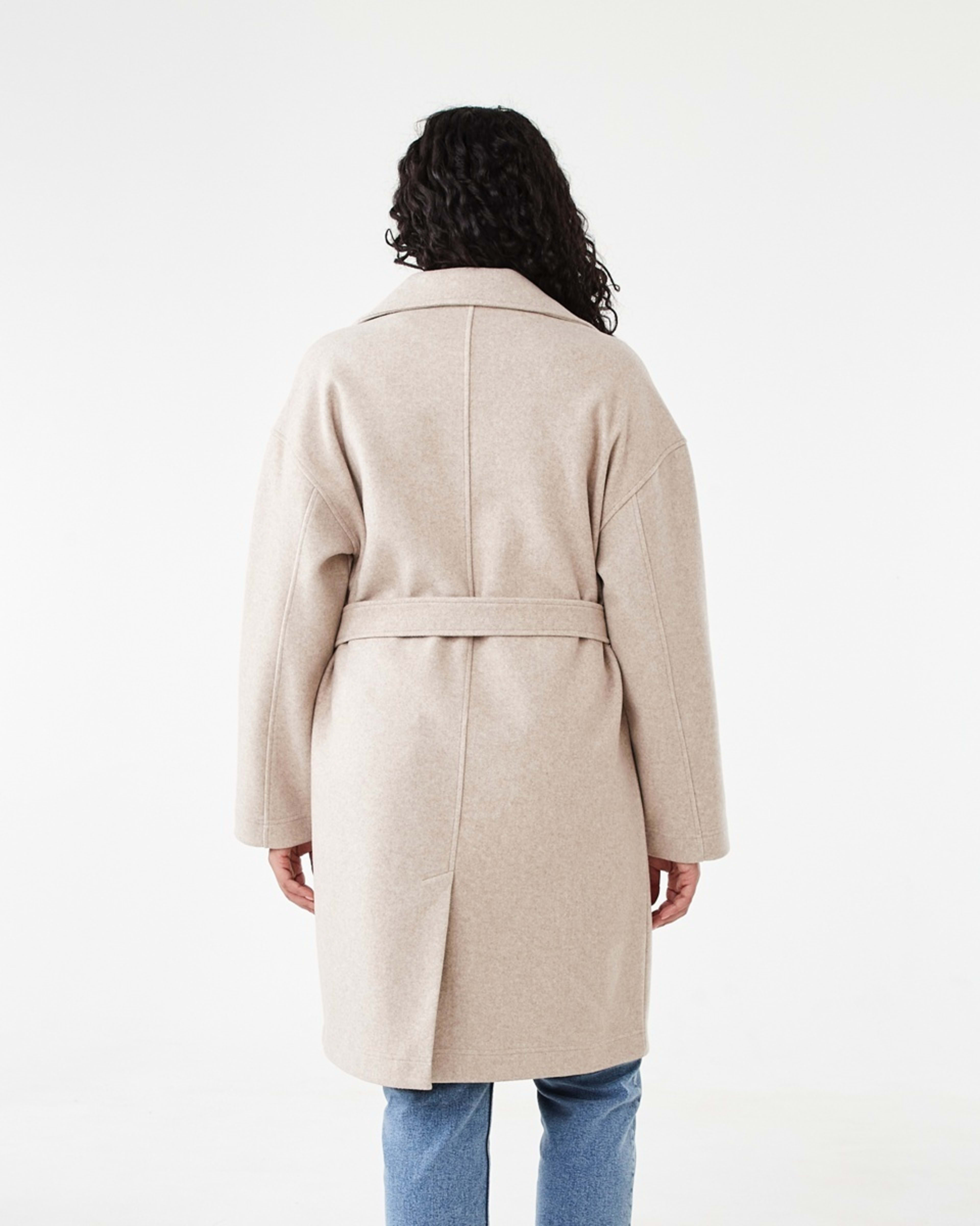 3 Oversized Coat with Belt Loml Marle, 3 of 9