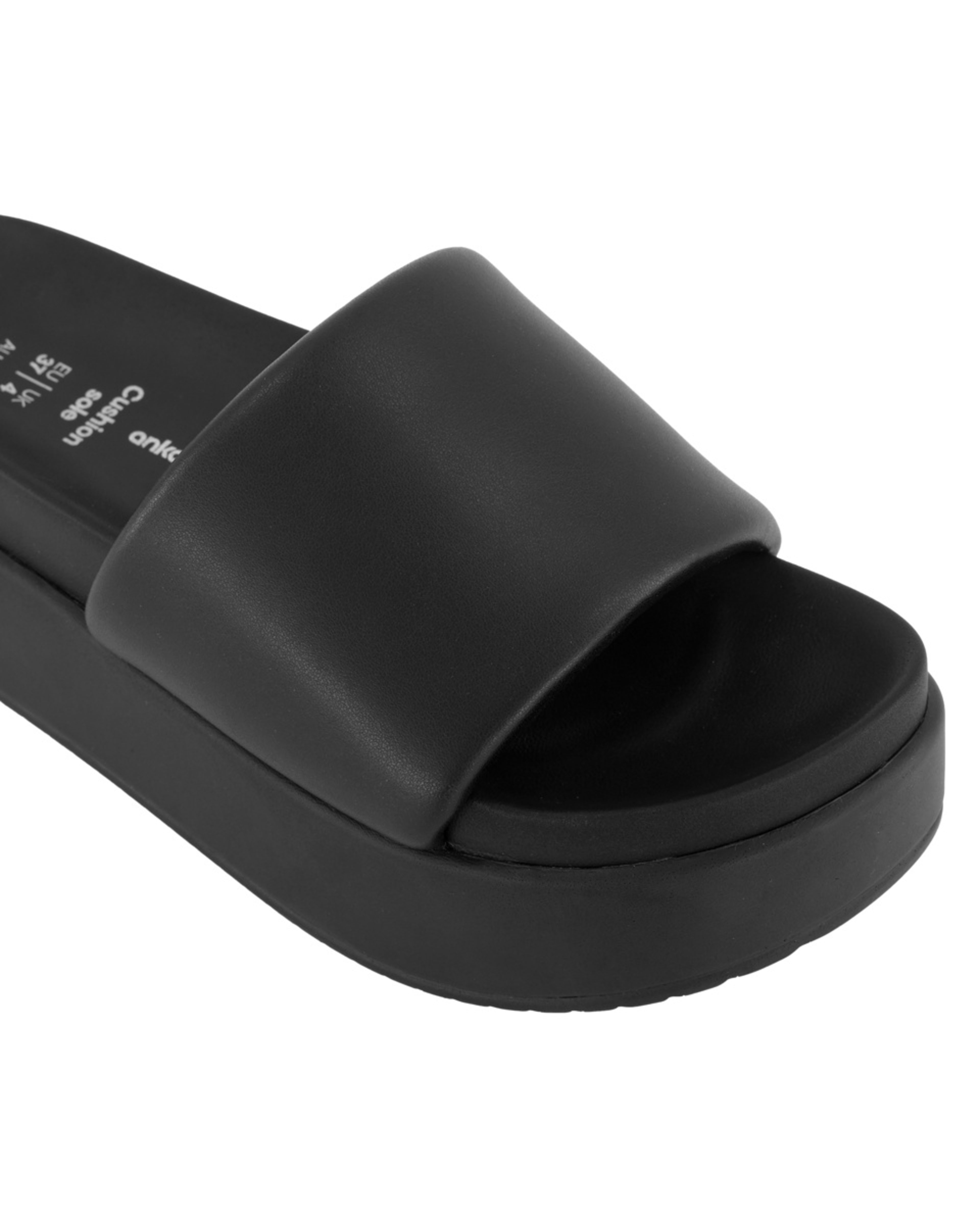 5 Casual Mule Platform Heels BLACK, 5 of 5