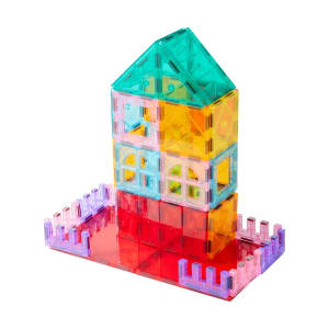32 Piece Pastel Magnetic Tiles Set