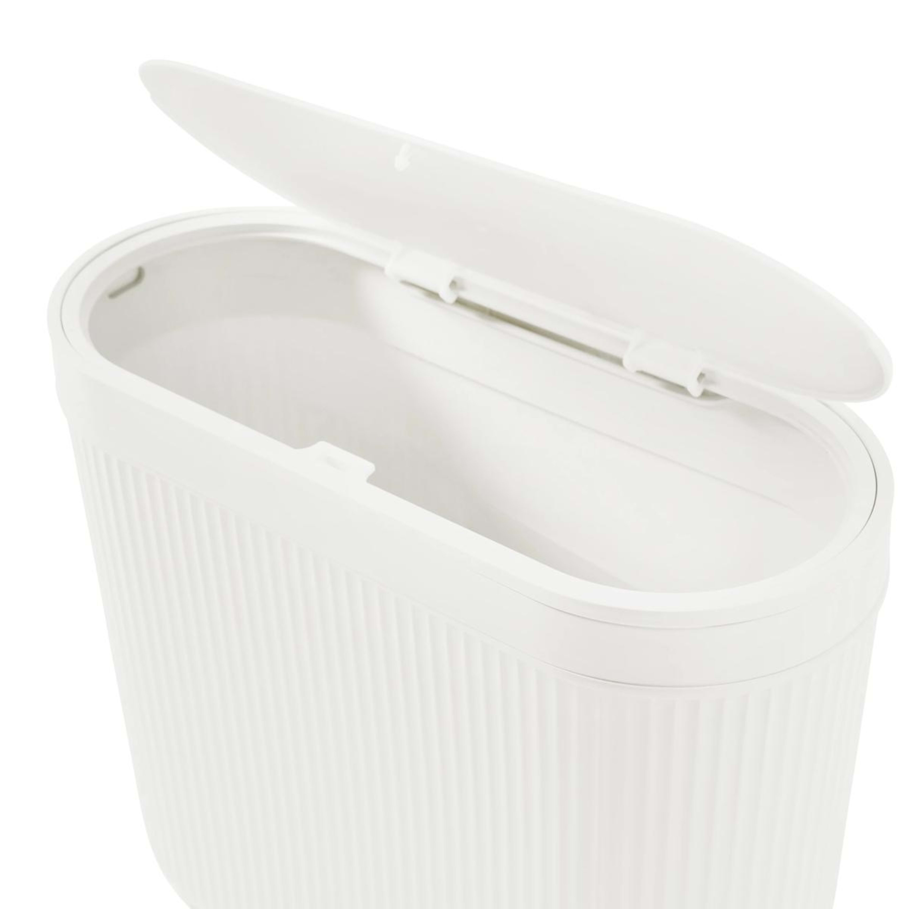 6 8L Push Top Bin - White, 6 of 10
