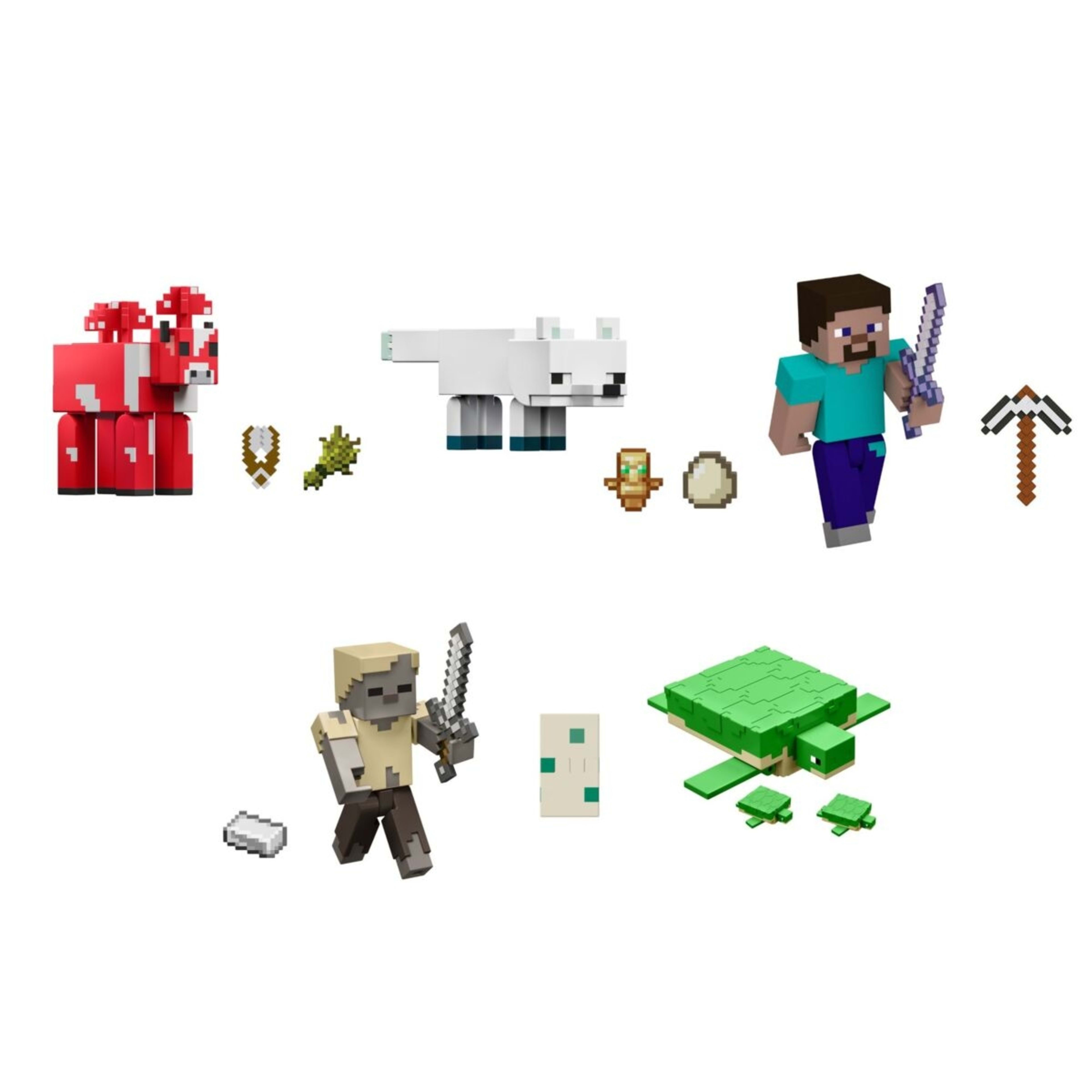 8 Minecraft Action Figure & Accessories Set - Assorted, 8 of 9