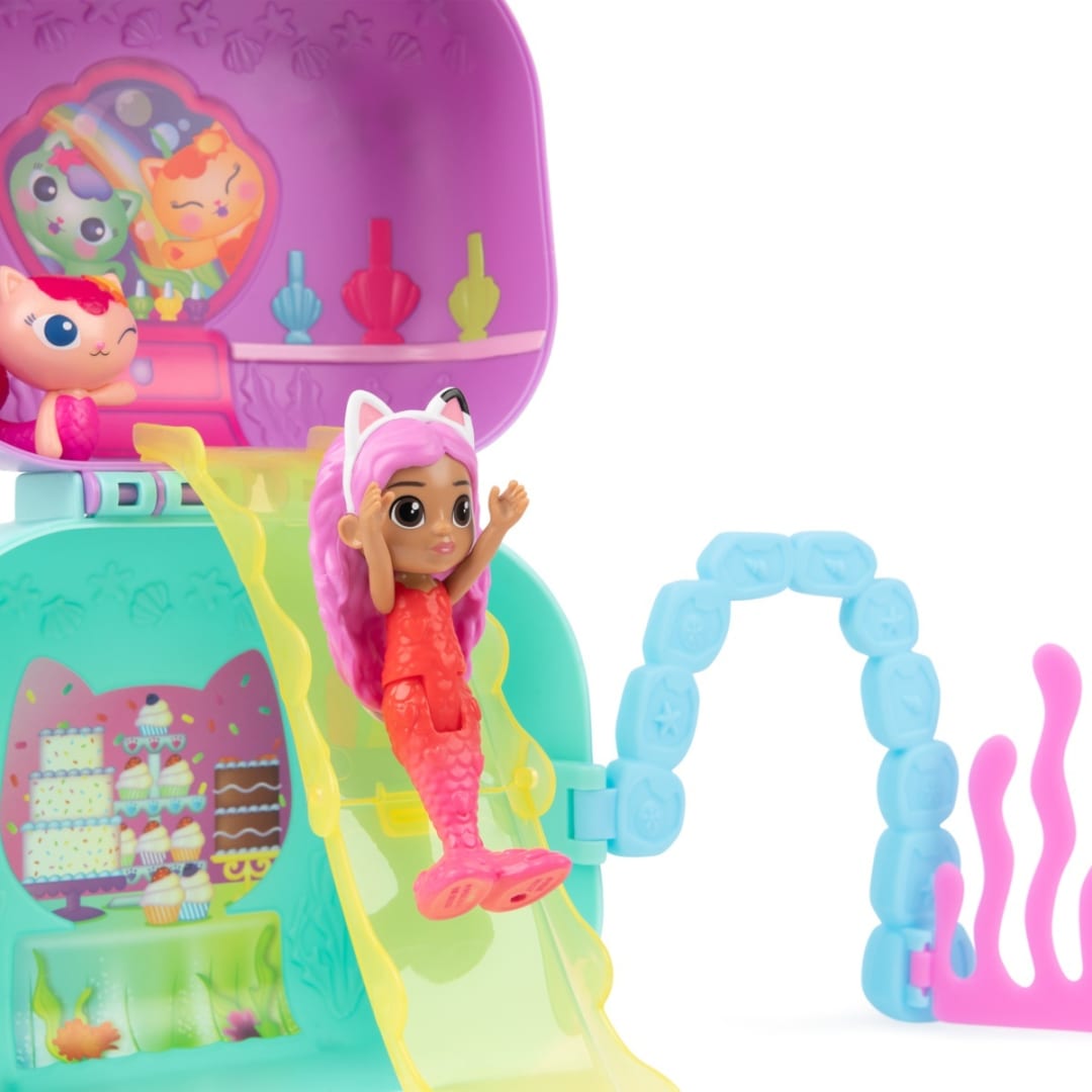 DreamWorks Gabby's Dollhouse Mermaid-lantis On-The-Go Playset - Kmart