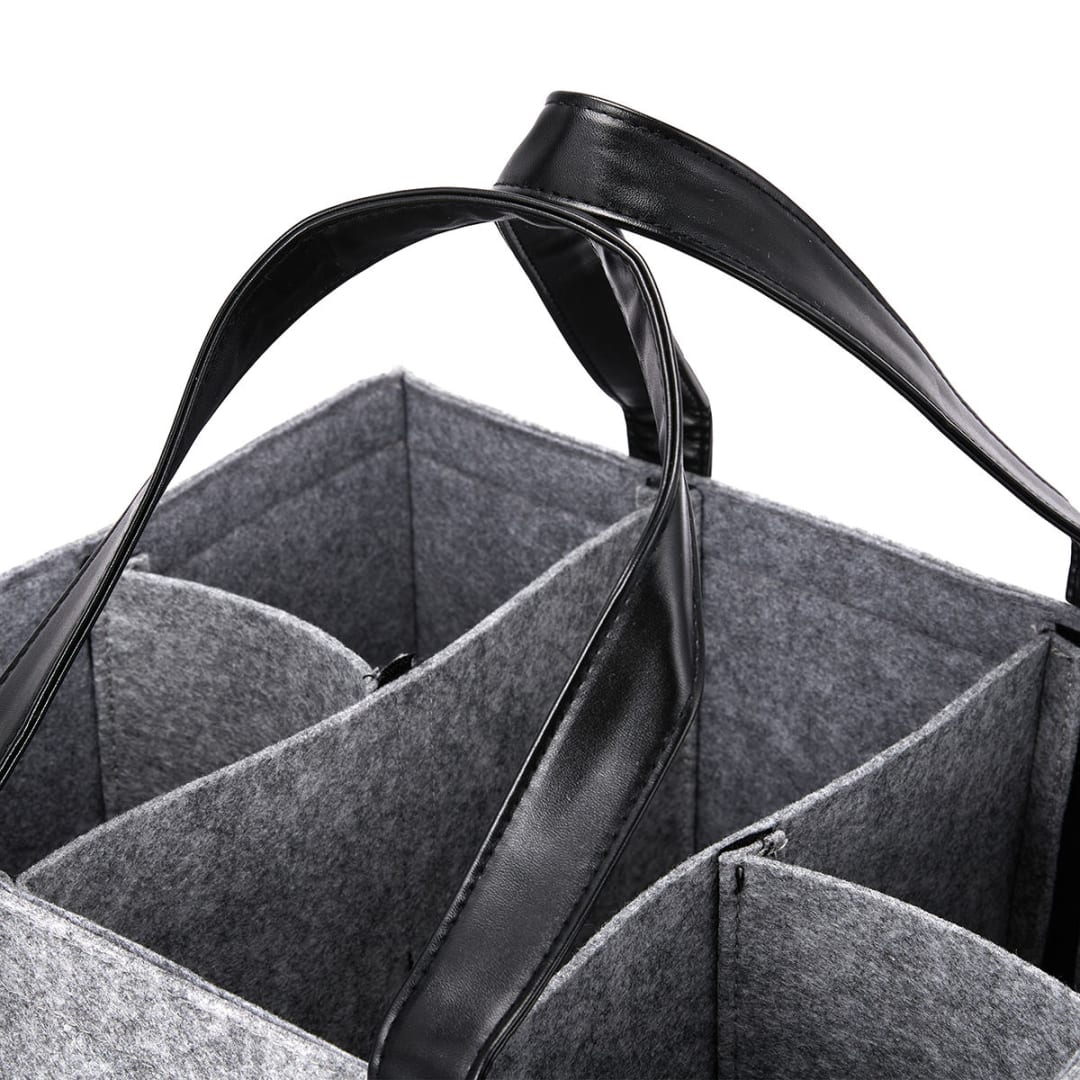 Large Nappy Caddy Grey and Black Kmart