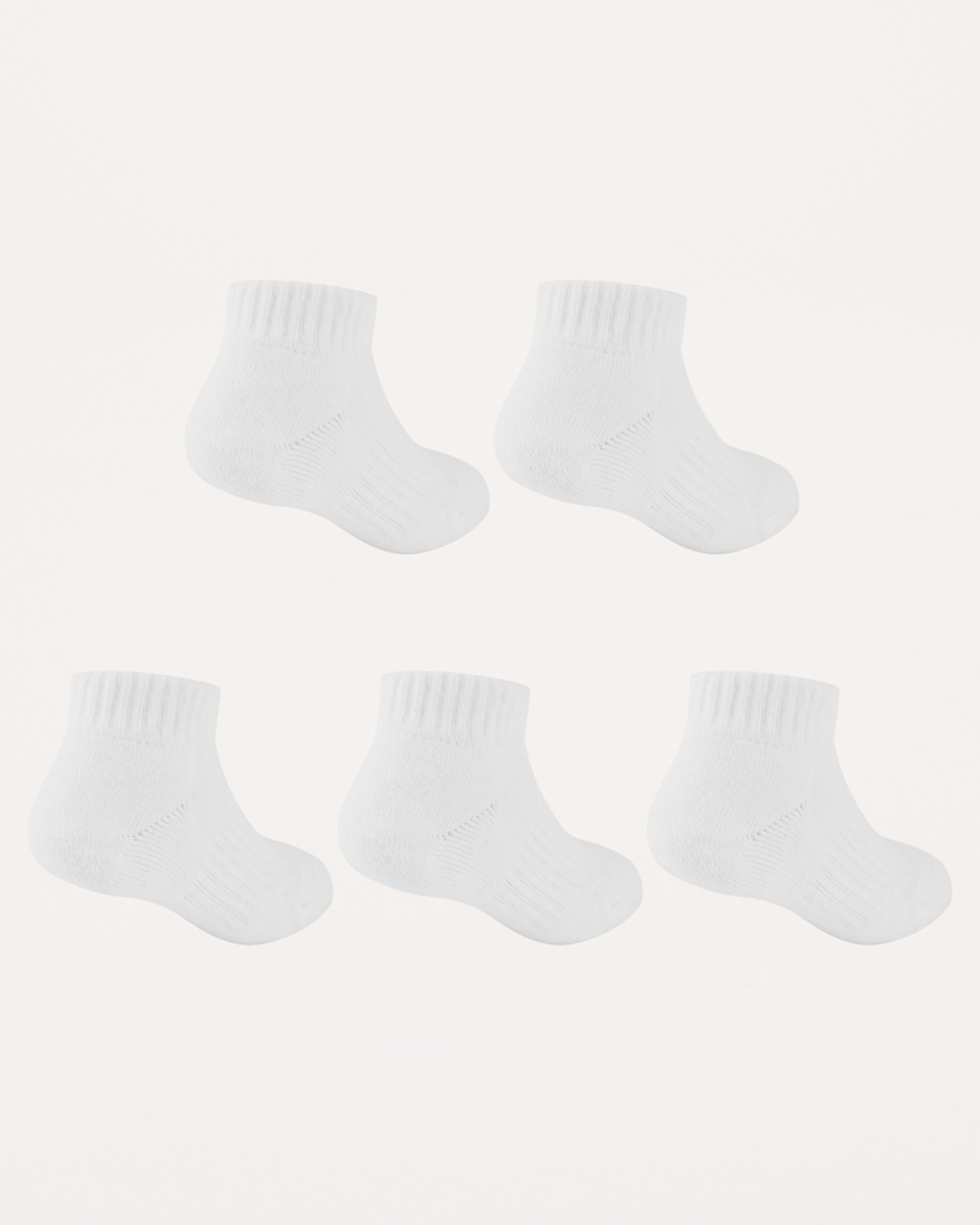2 5 Pack Ultimate School Low Cut Socks WHITE, 2 of 3