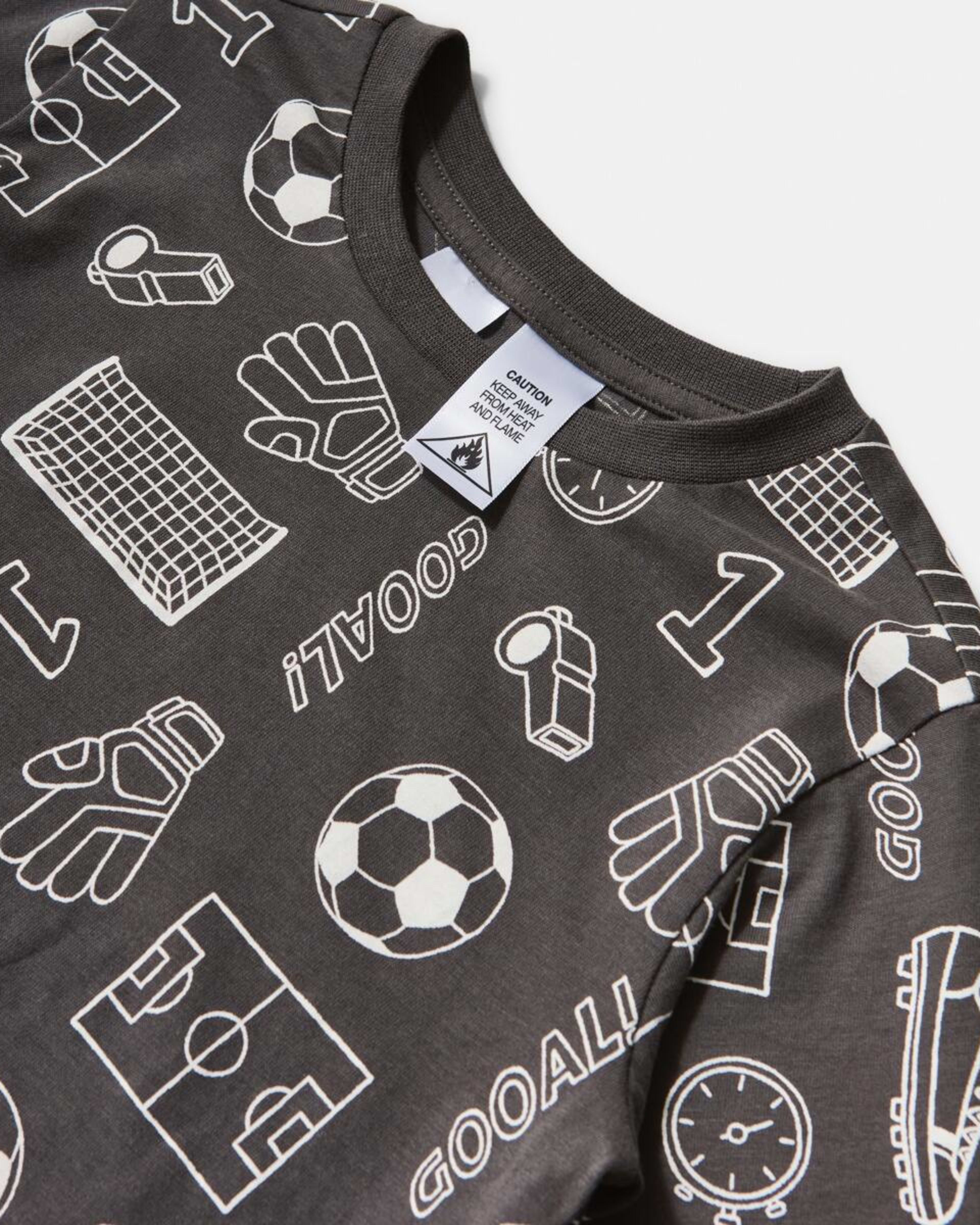 7 Jersey Pyjama Set Gry Soccer, 7 of 8