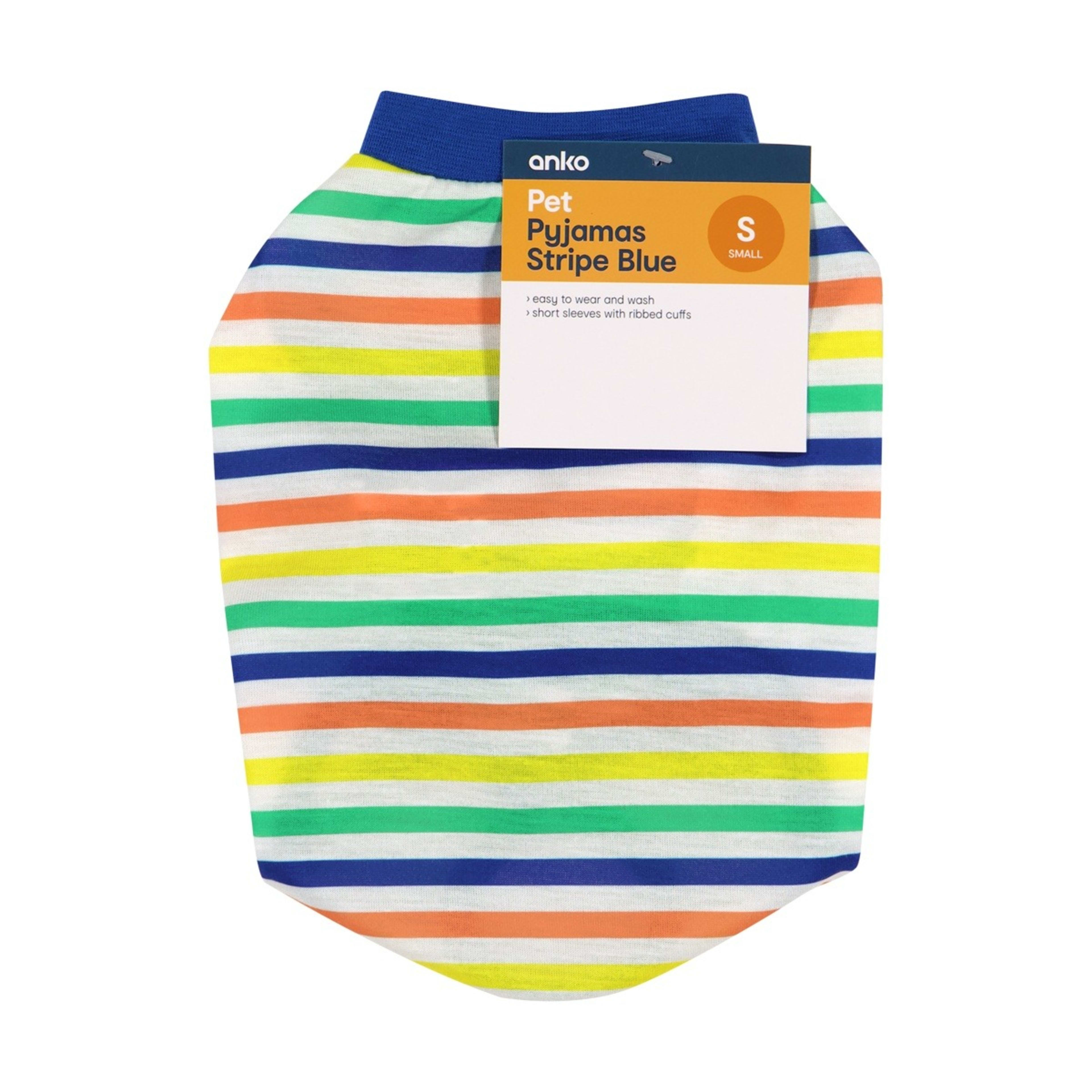 9 Pet Pyjama Stripe - Small, Blue, 9 of 9