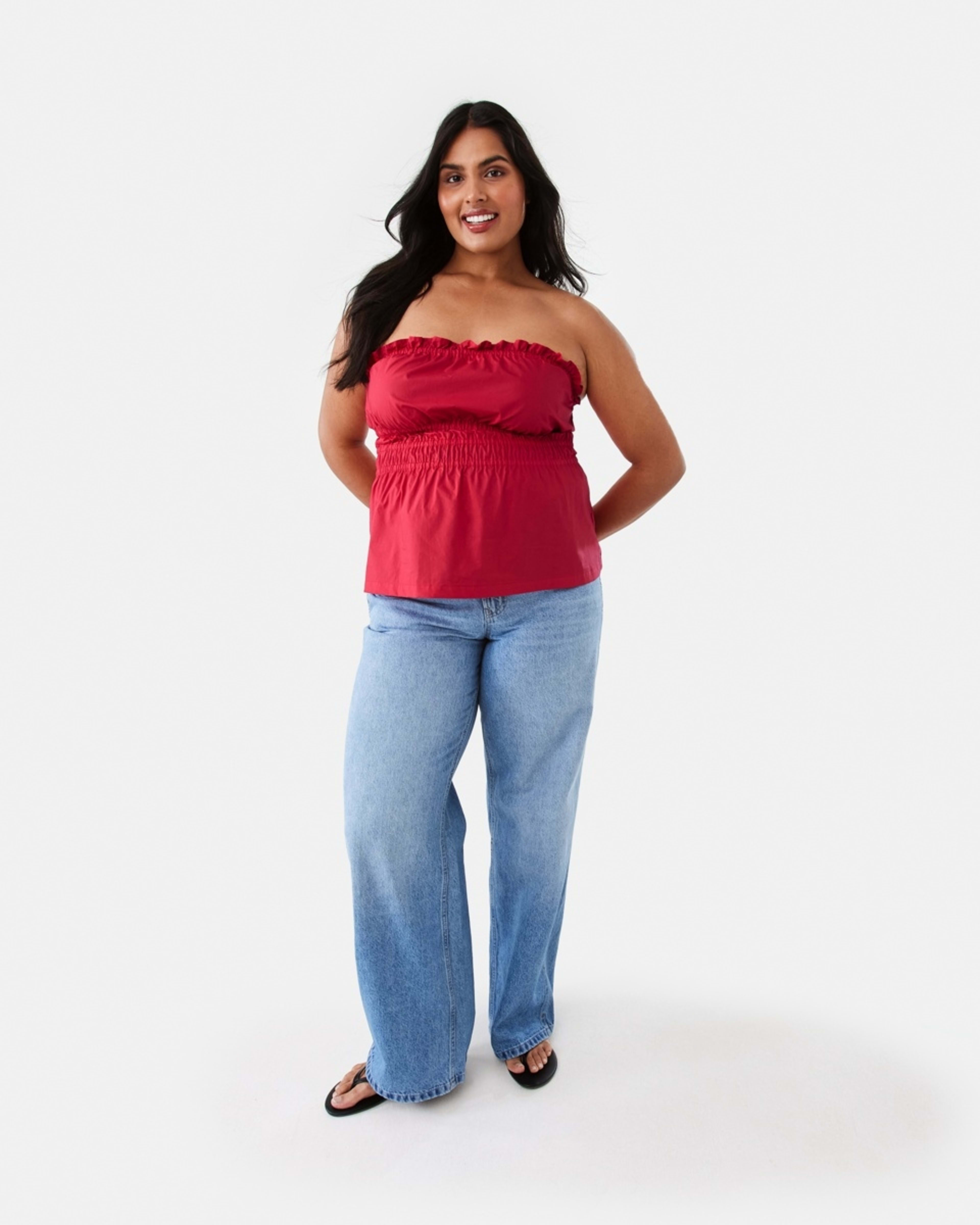 4 Straight Leg Stud Jeans Mid Wash, 4 of 9
